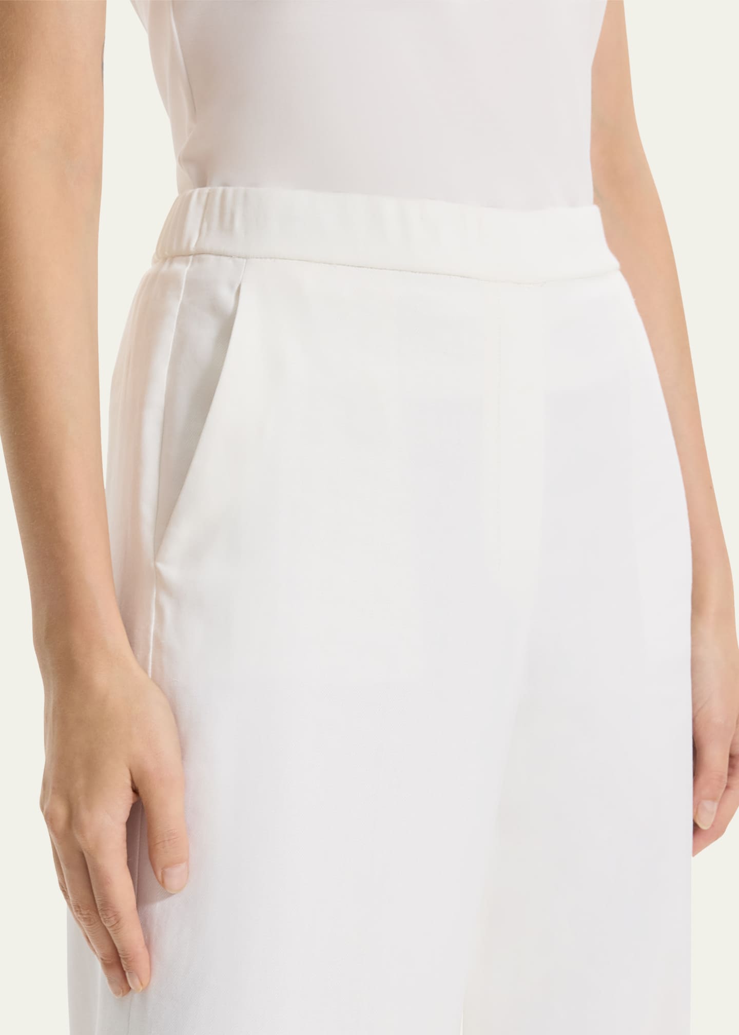 Theory Relaxed Straight-Leg Pull-On Pants Image 5 of 5