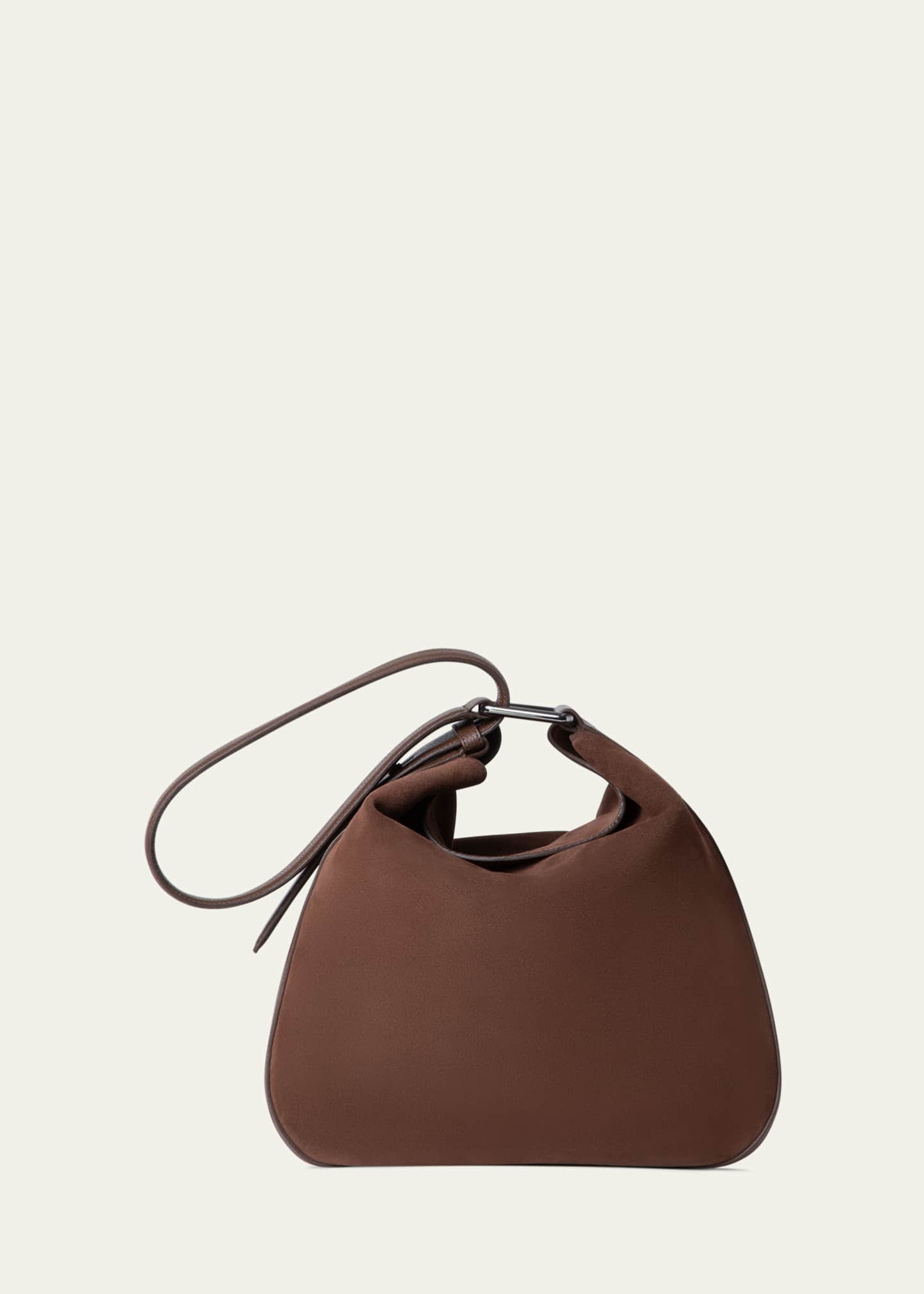 Akris Anna Medium Suede Hobo Bag Image 2 of 3