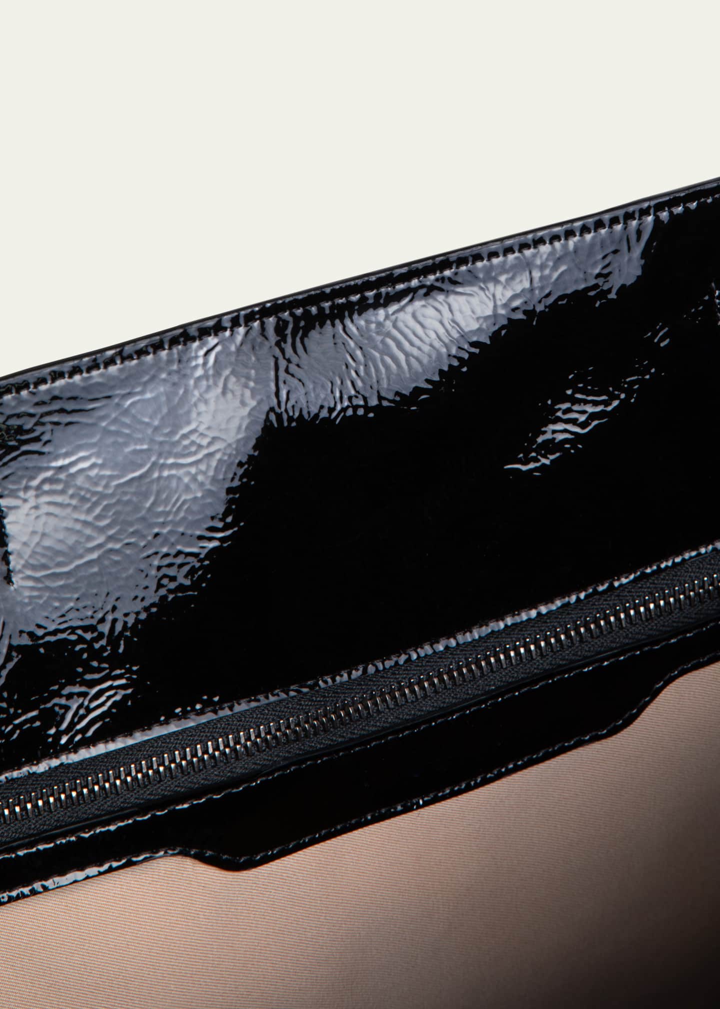 Akris Ai Medium Lacquered Leather Tote Bag Image 3 of 5