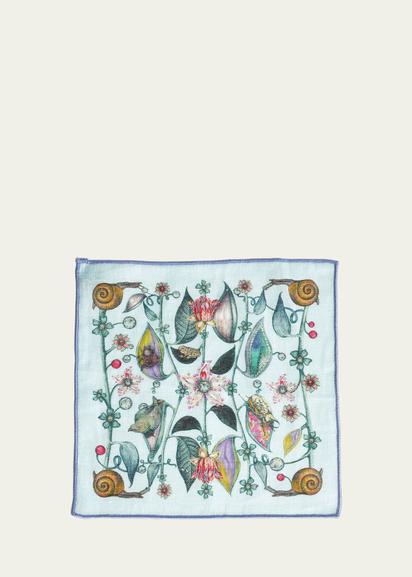Elizabeth Hayt Beguiling Blue Marshlands Cocktail Napkins, Set of 4 Image 1 of 2