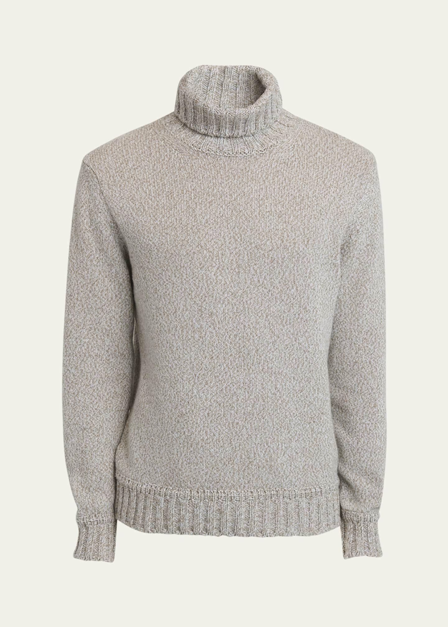 ZEGNA Men's Mouline Oasi Cashmere Turtleneck Sweater Image 1 of 5