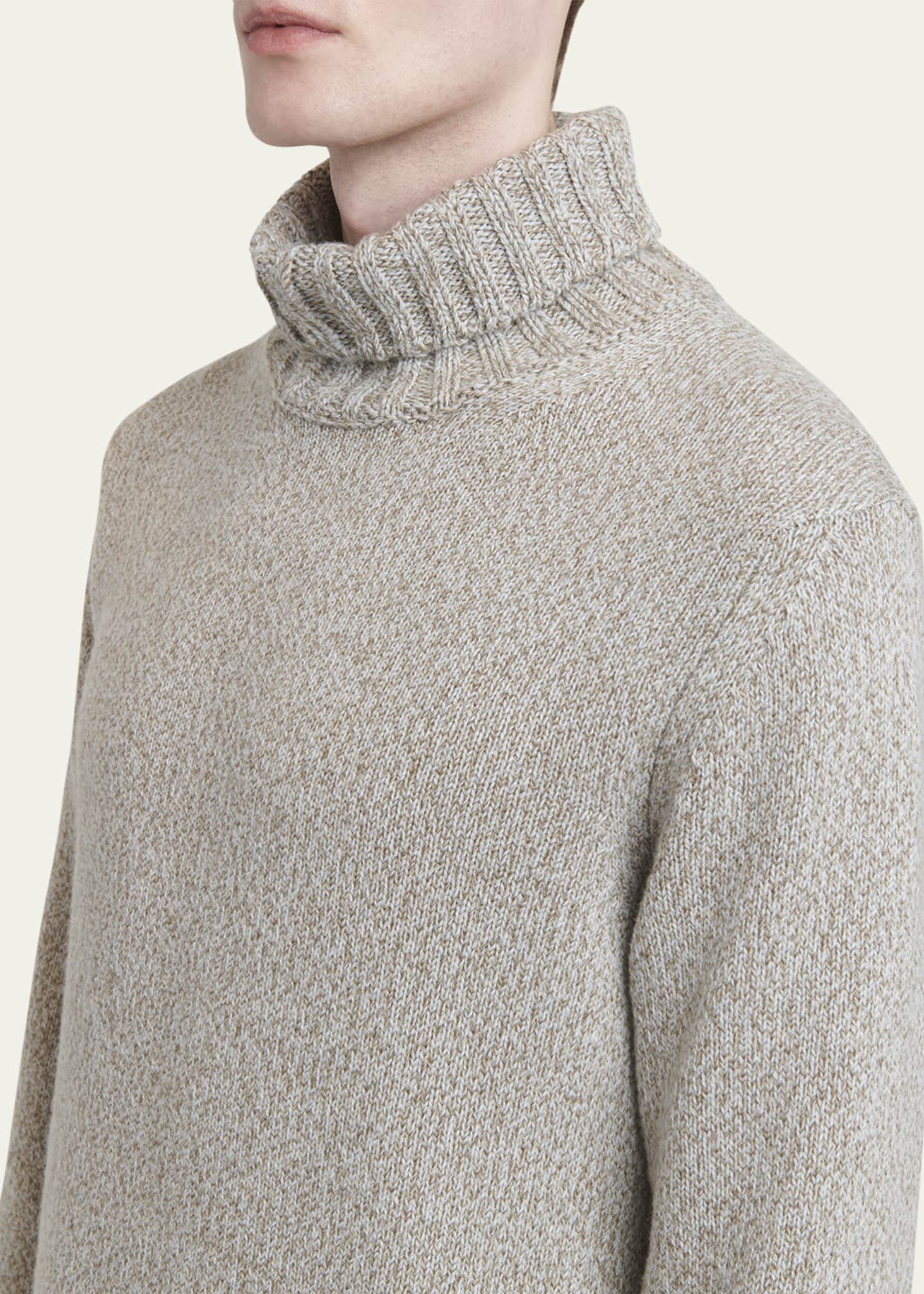 ZEGNA Men's Mouline Oasi Cashmere Turtleneck Sweater Image 5 of 5