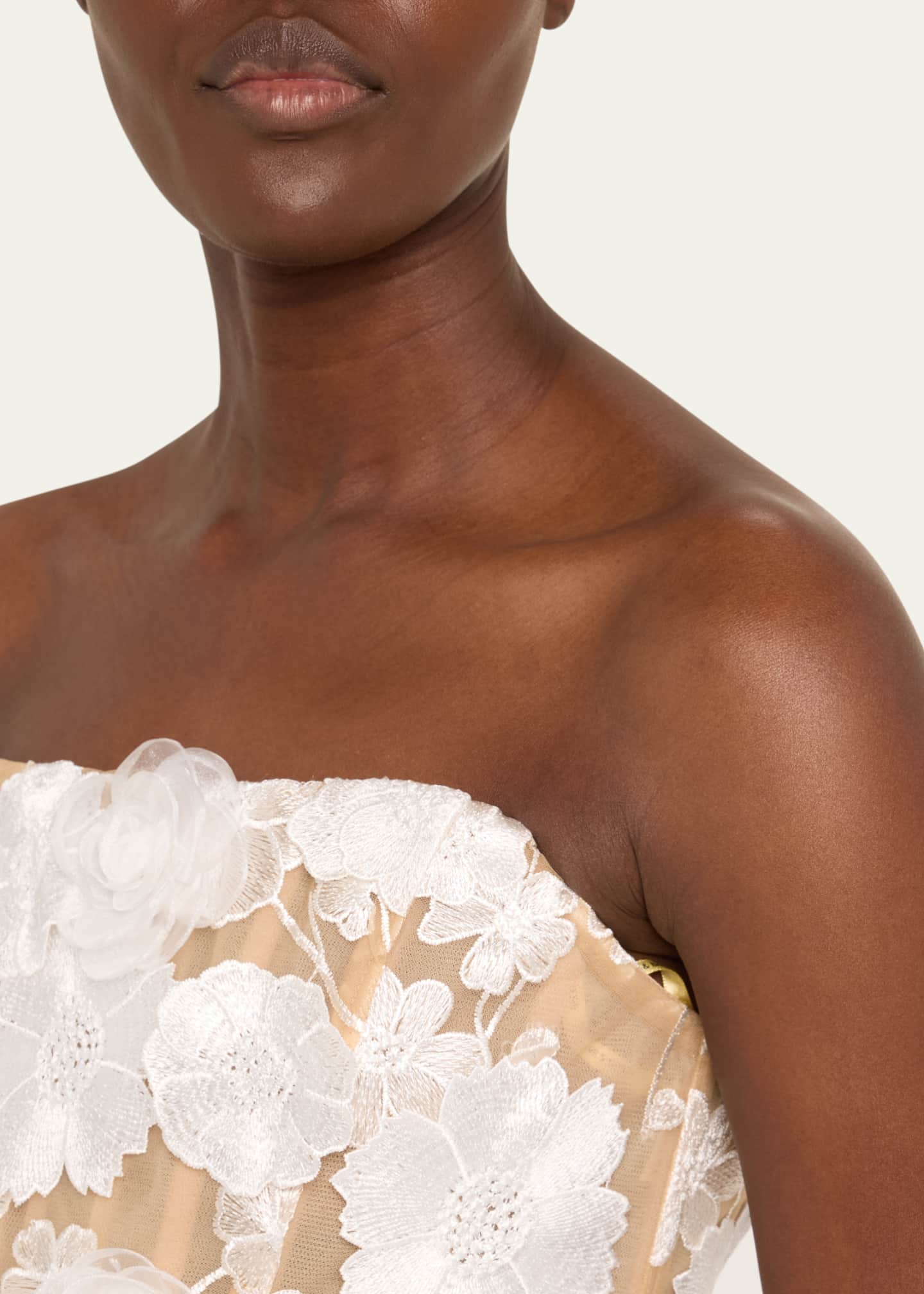 Bronx and Banco Jasmine Maraya Embroidered Strapless Mini Dress Image 5 of 5