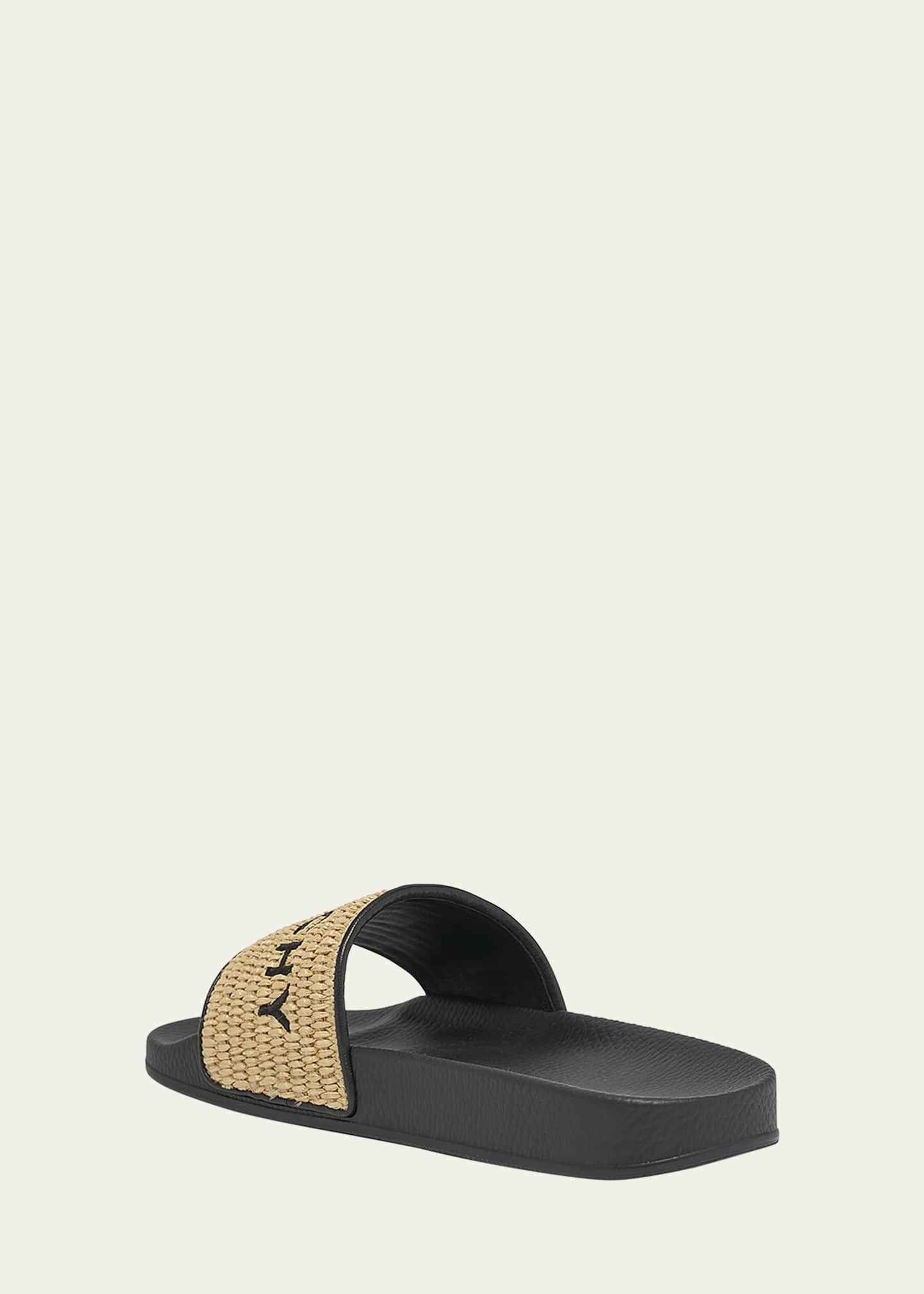 Givenchy Embroidered Logo Flat Resort Sandals Image 4 of 5