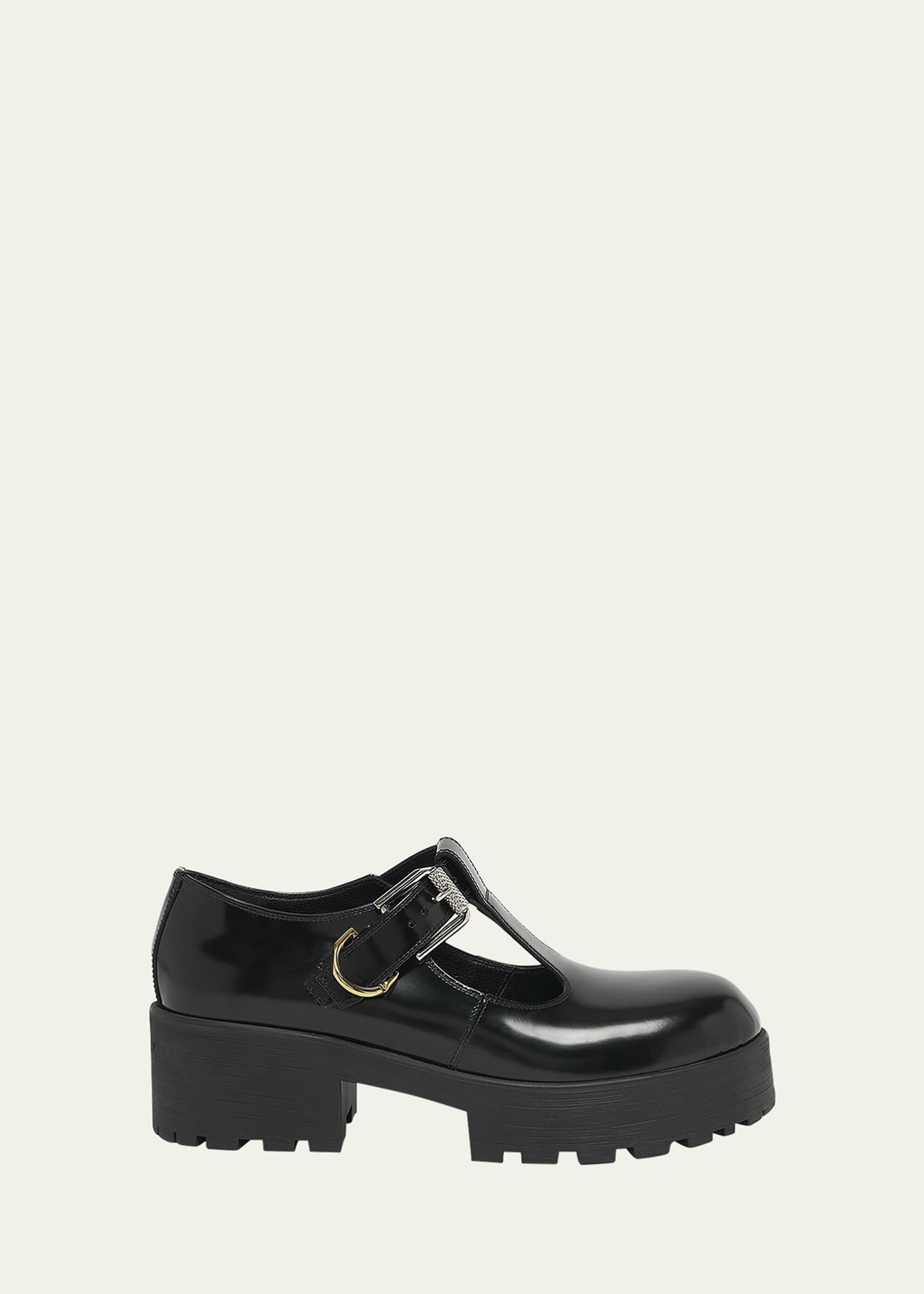 Givenchy Voyou Baby Leather Mary Jane Loafers Image 1 of 5