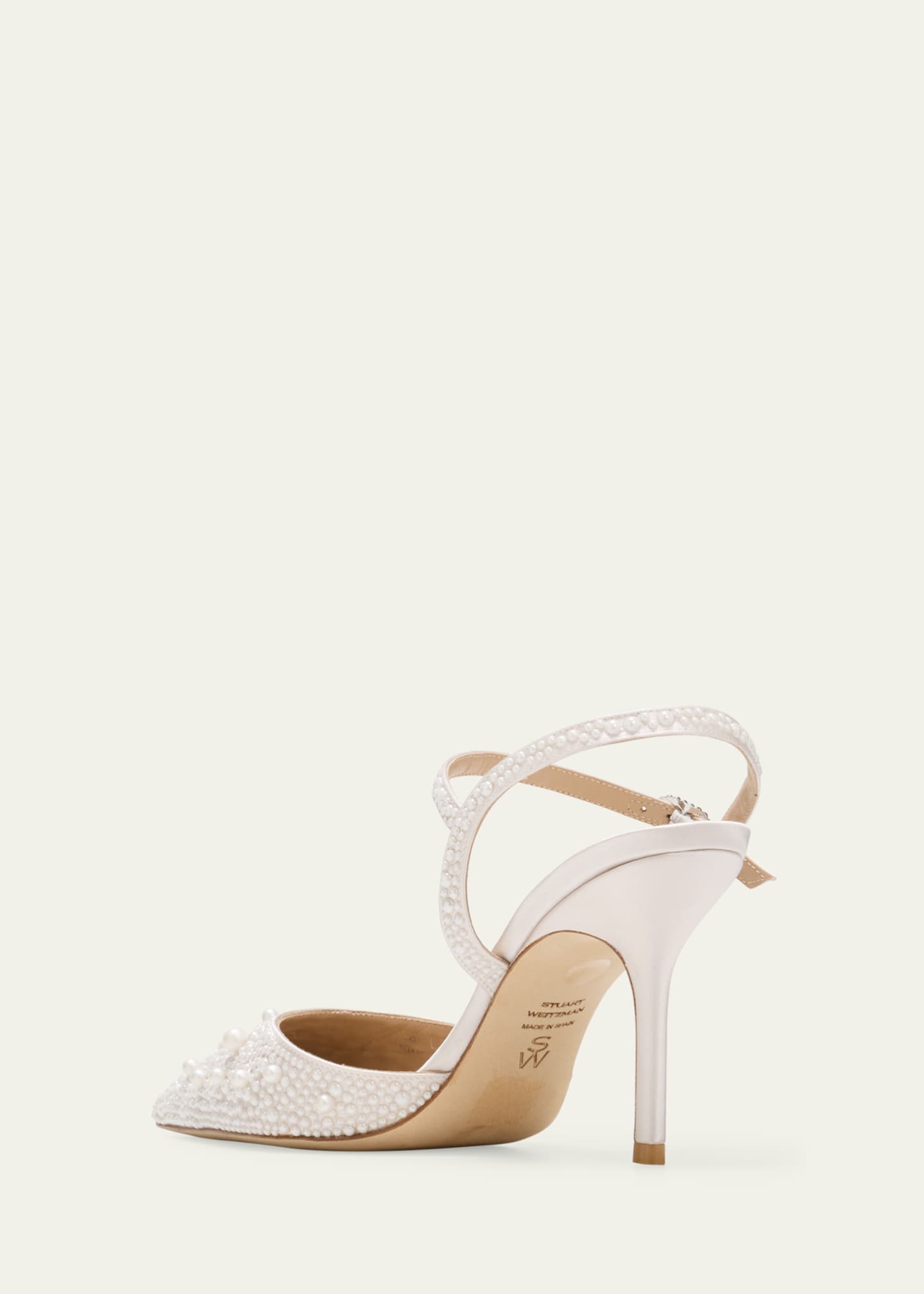 Stuart weitzman satin pumps shop