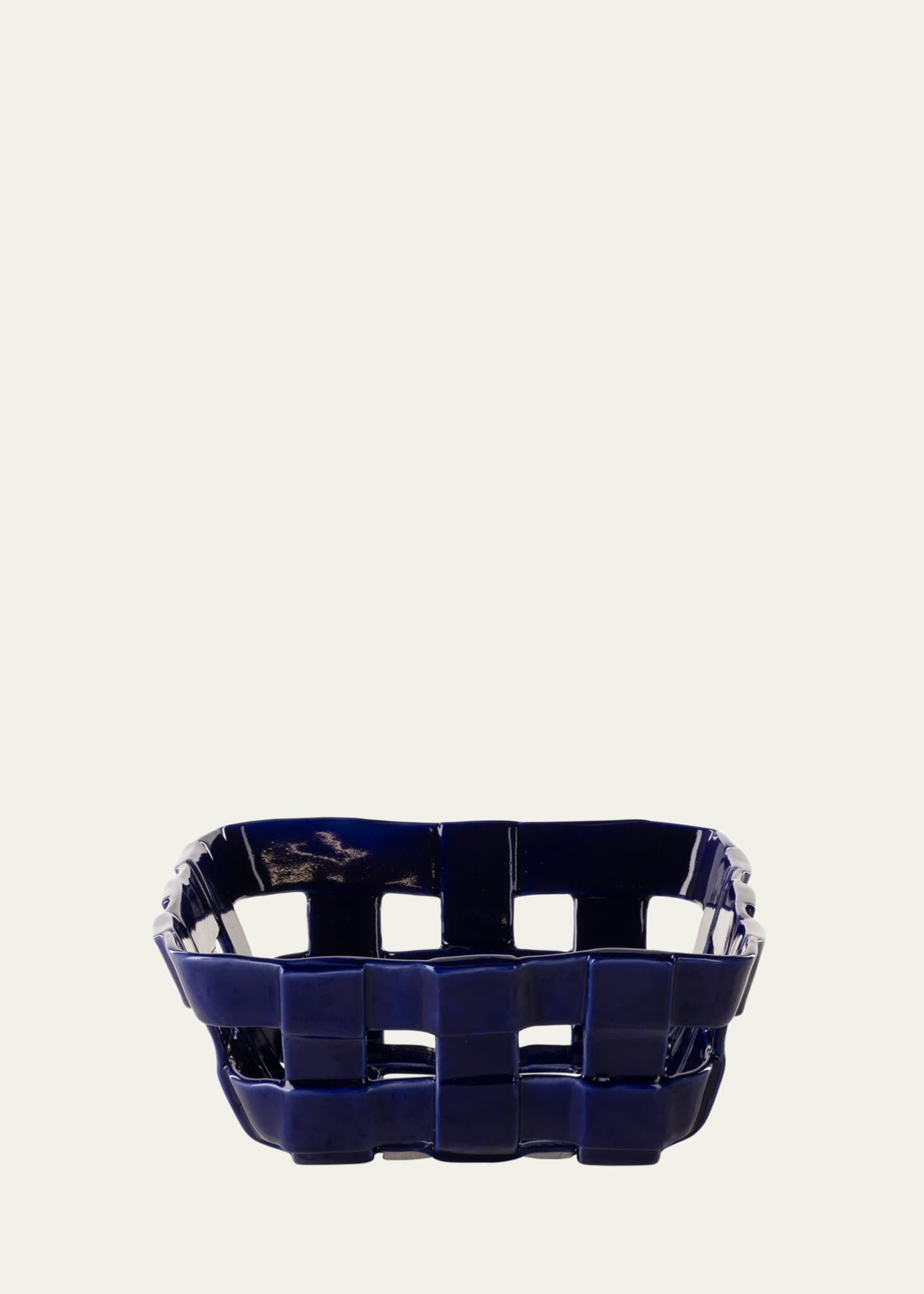 Maison Pichon Uzes Carlie Rectangular Ceramic Basket Image 1 of 3
