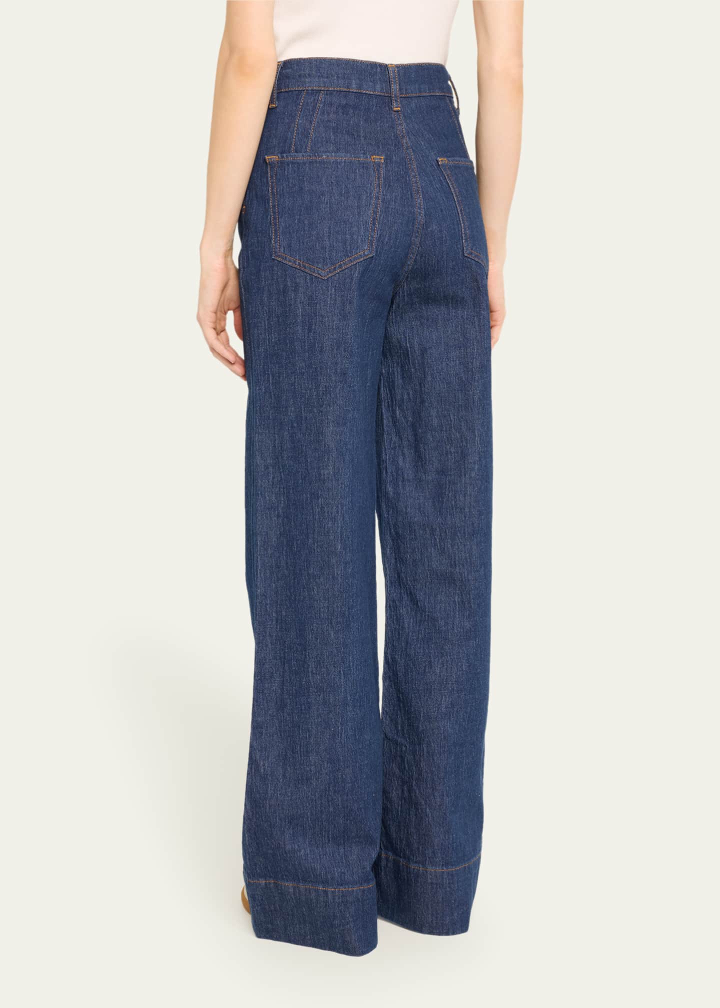 Triarchy Ms. Onassis V-High Rise Wide-Leg Jeans Image 3 of 5