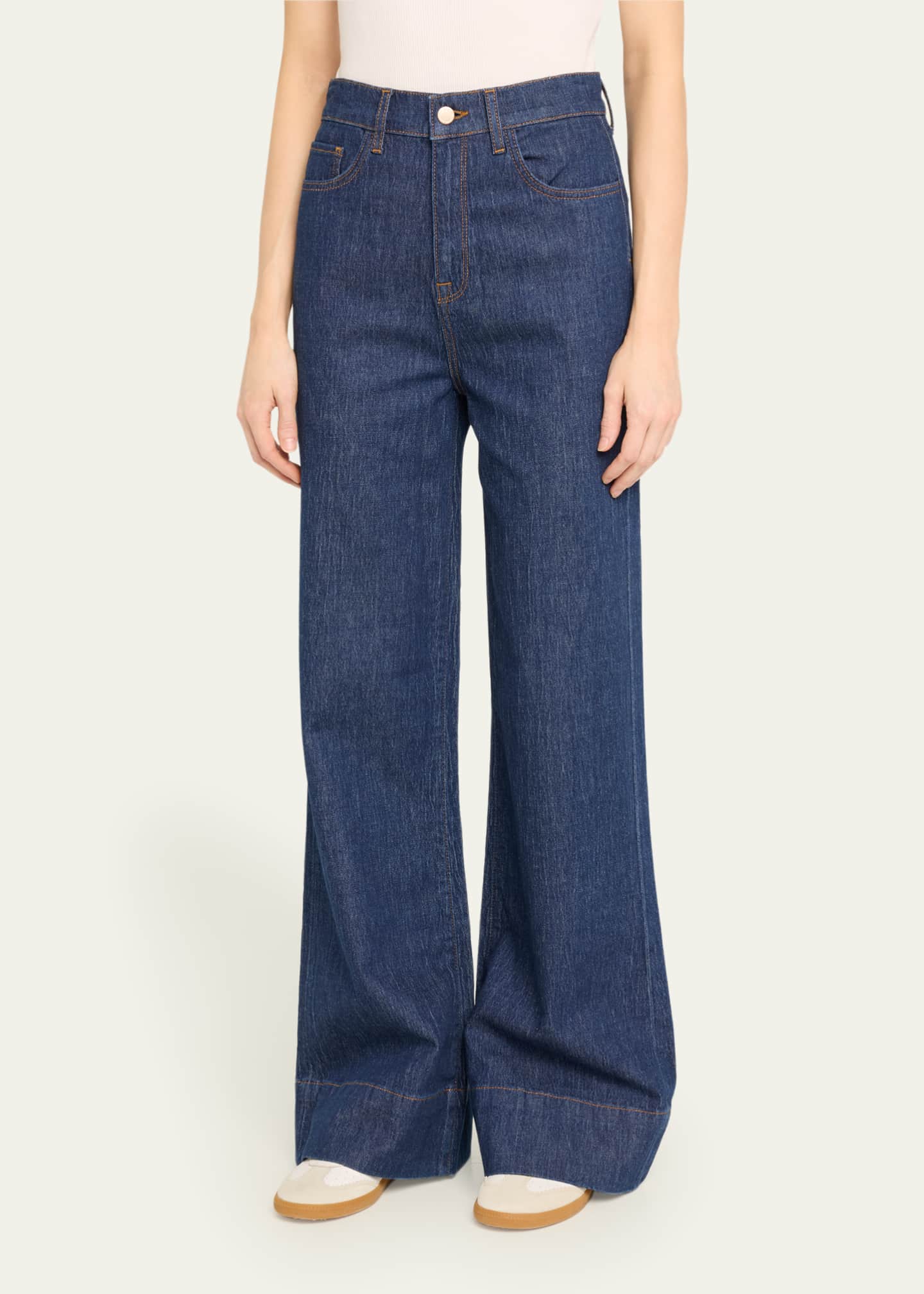 Triarchy Ms. Onassis V-High Rise Wide-Leg Jeans Image 4 of 5