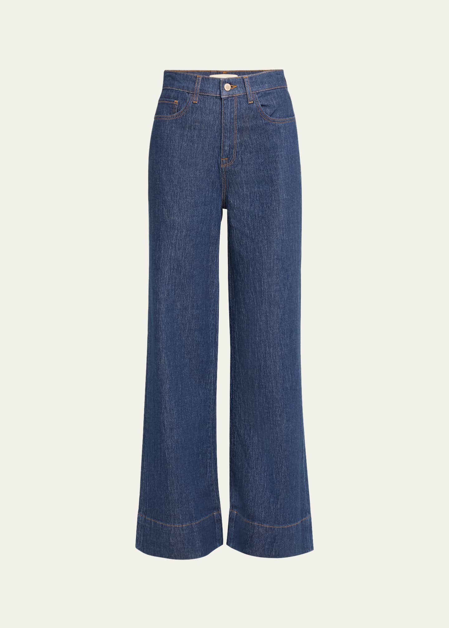 Triarchy Ms. Onassis V-High Rise Wide-Leg Jeans Image 1 of 5