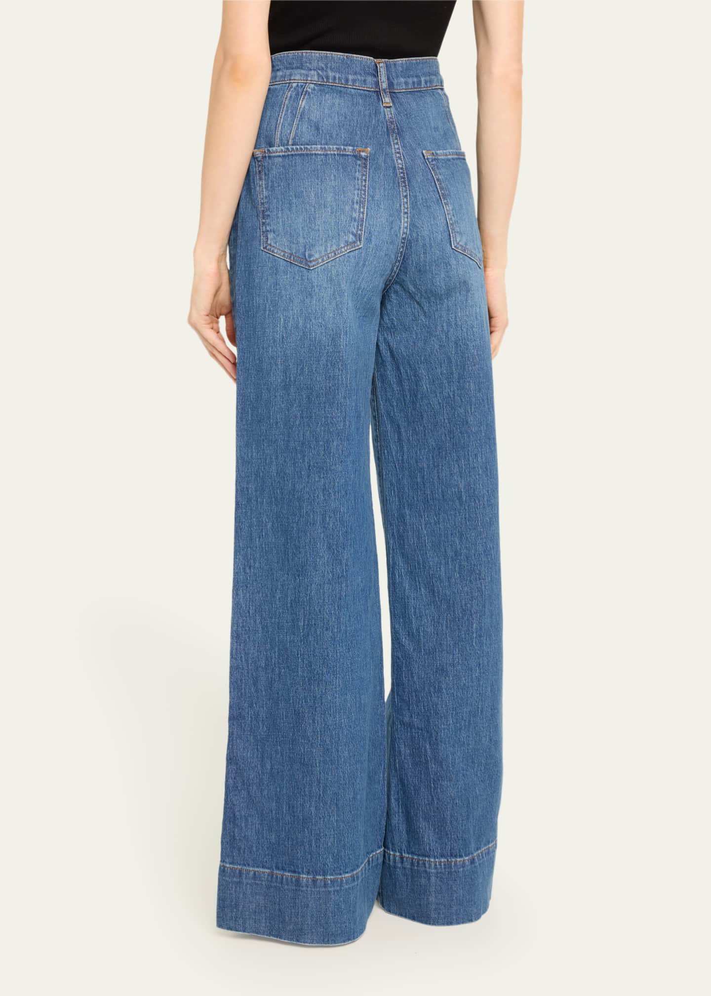 Triarchy Ms. Onassis V-High Rise Wide-Leg Jeans Image 3 of 5