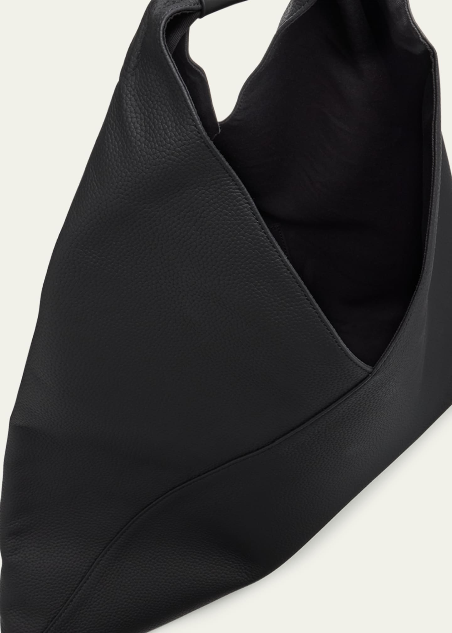 MM6 Maison Margiela Classic Japanese Leather Hobo Bag Image 4 of 6