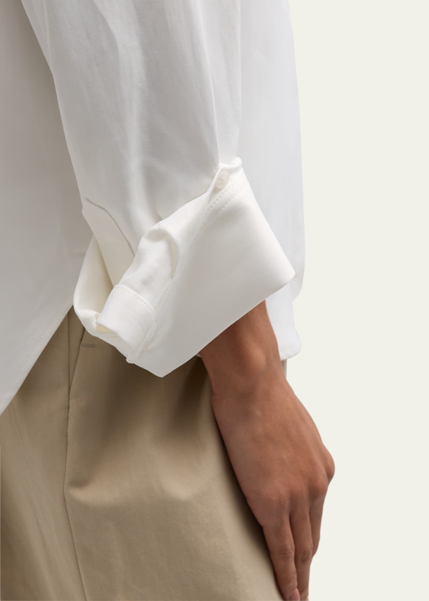 TWP Cotton Button-Front Boyfriend Shirt Image 5 of 5