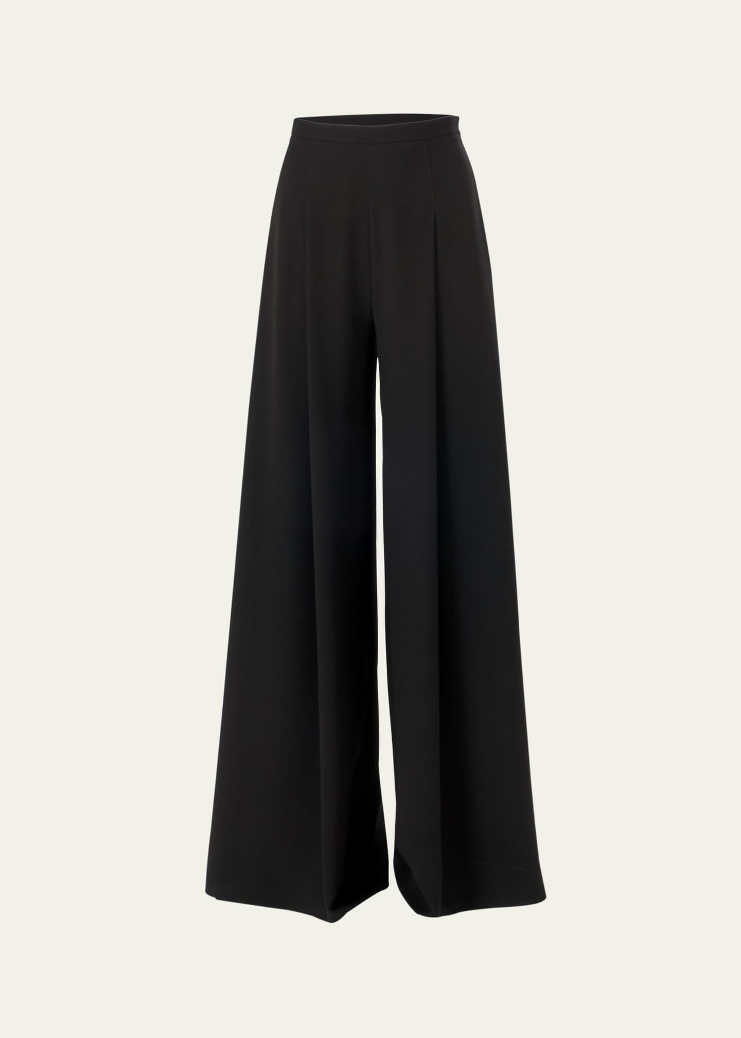 Carolina Herrera High Waist Wide Leg Pleated Pant W/Waistband Image 1 of 3