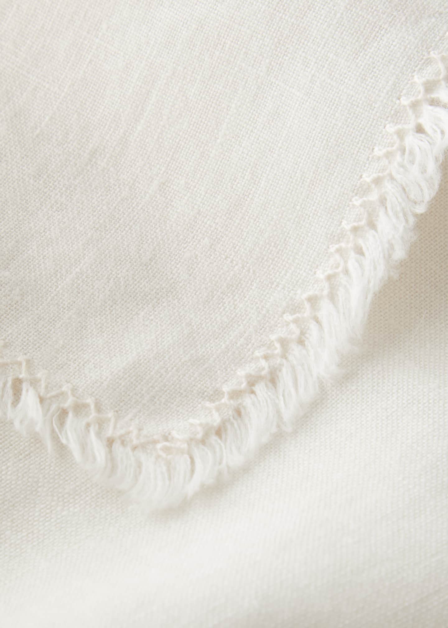Le Reve d'Anfu Ruffles Linen Napkin, 22" Square Image 2 of 2