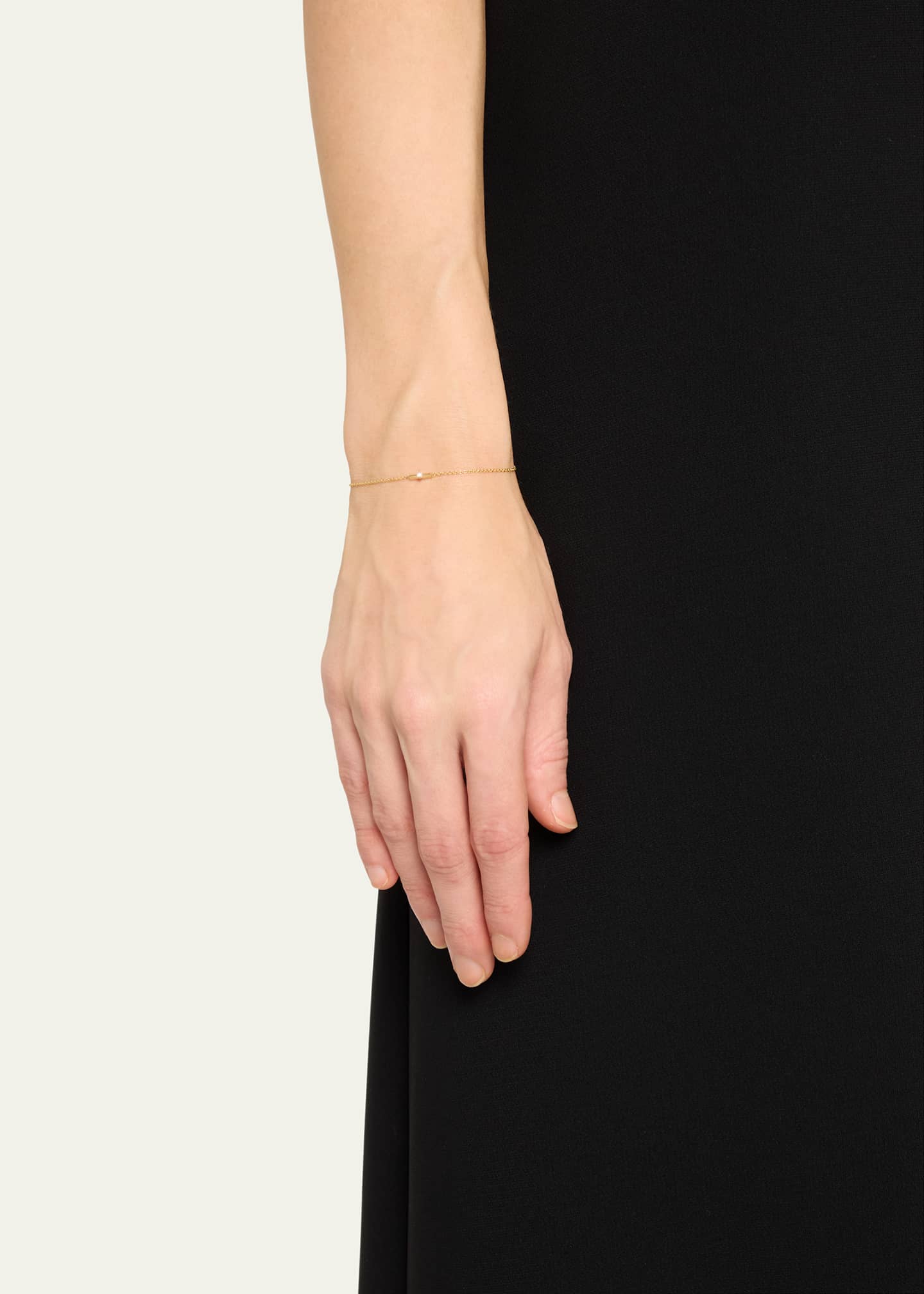 Lizzie Mandler Fine Jewelry Mini Knife Edge Baguette Bar Bracelet Image 2 of 4