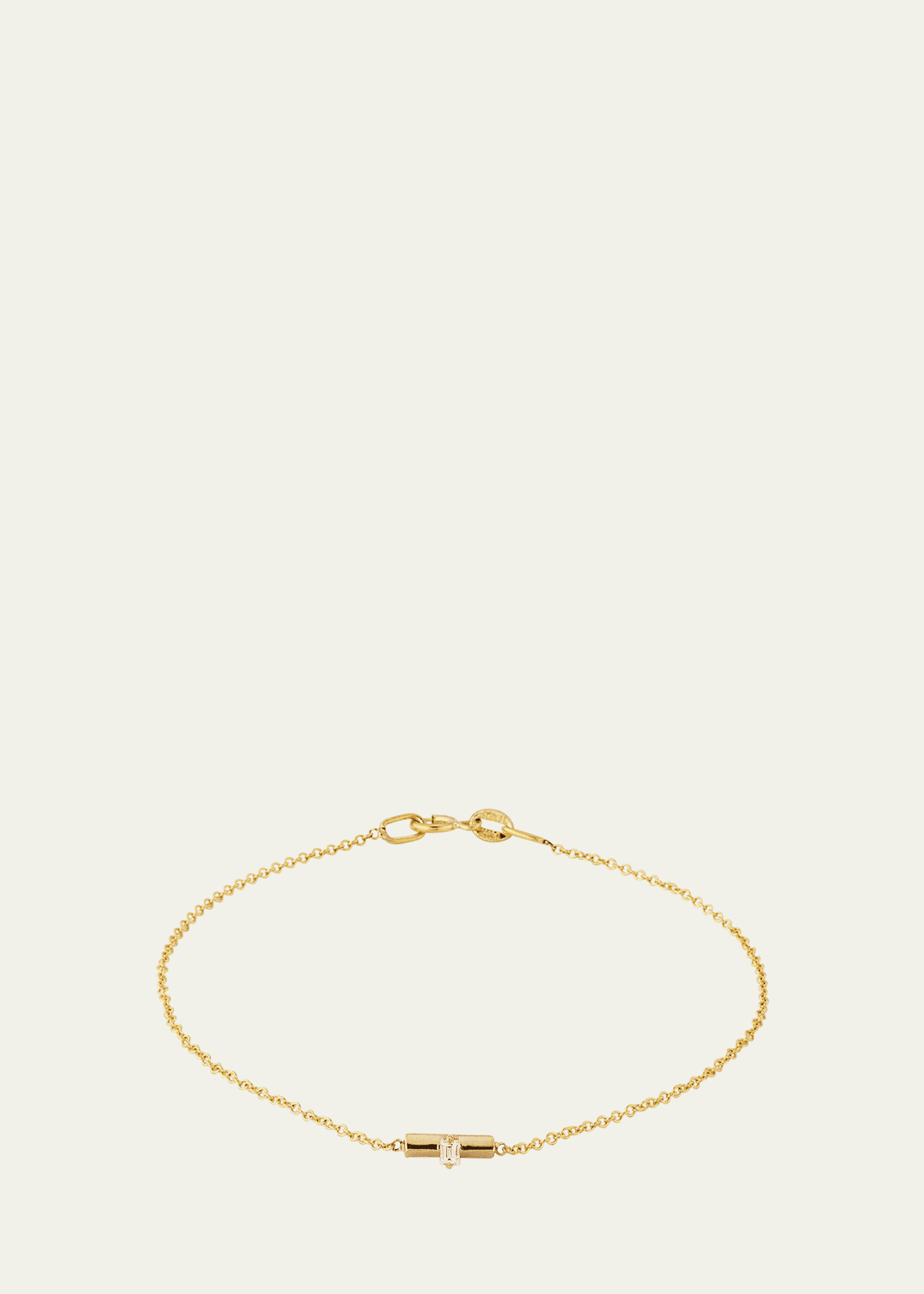 Lizzie Mandler Fine Jewelry Mini Knife Edge Baguette Bar Bracelet Image 1 of 4