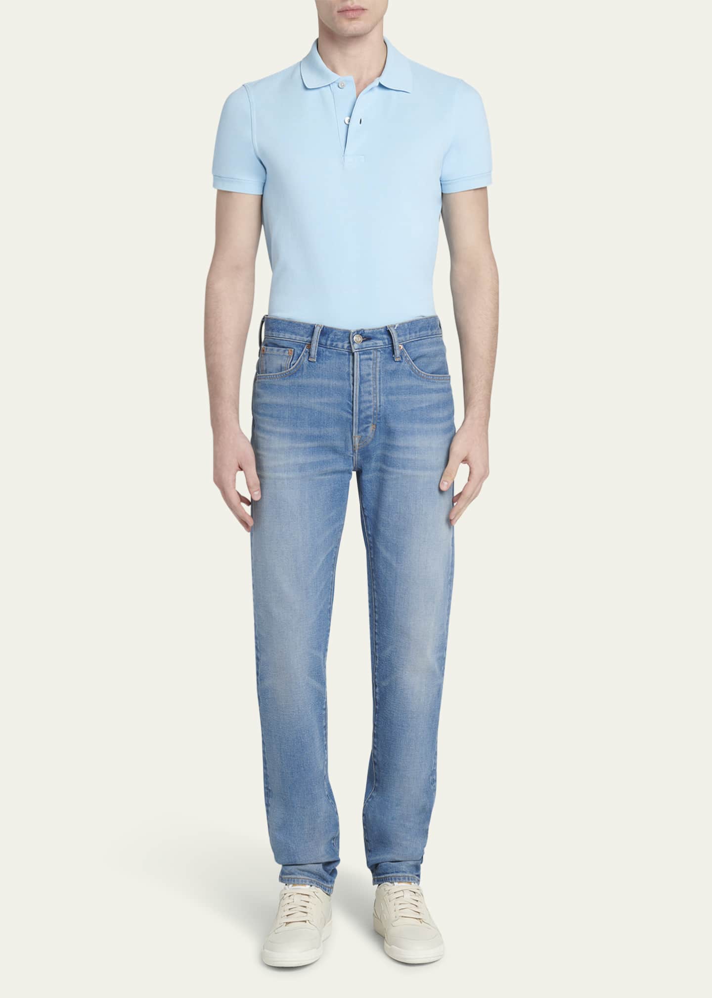 TOM FORD Men's Broken Twill Standard Fit Jeans - Bergdorf