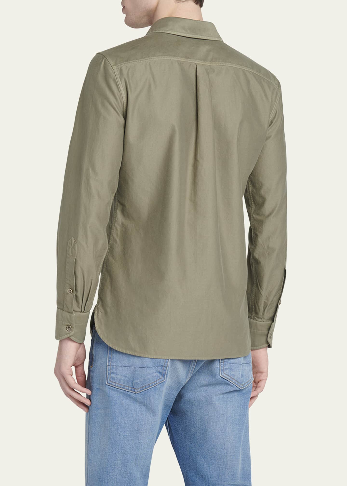 TOM FORD Men's Moleskin Casual ButtonDown Shirt Bergdorf Goodman