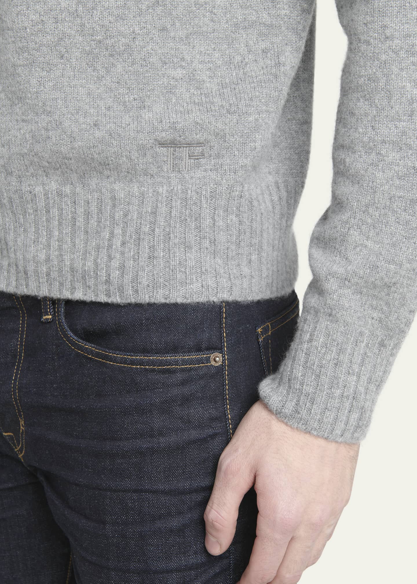 TOM FORD Men's Seamless Cashmere Crewneck Sweater - Bergdorf