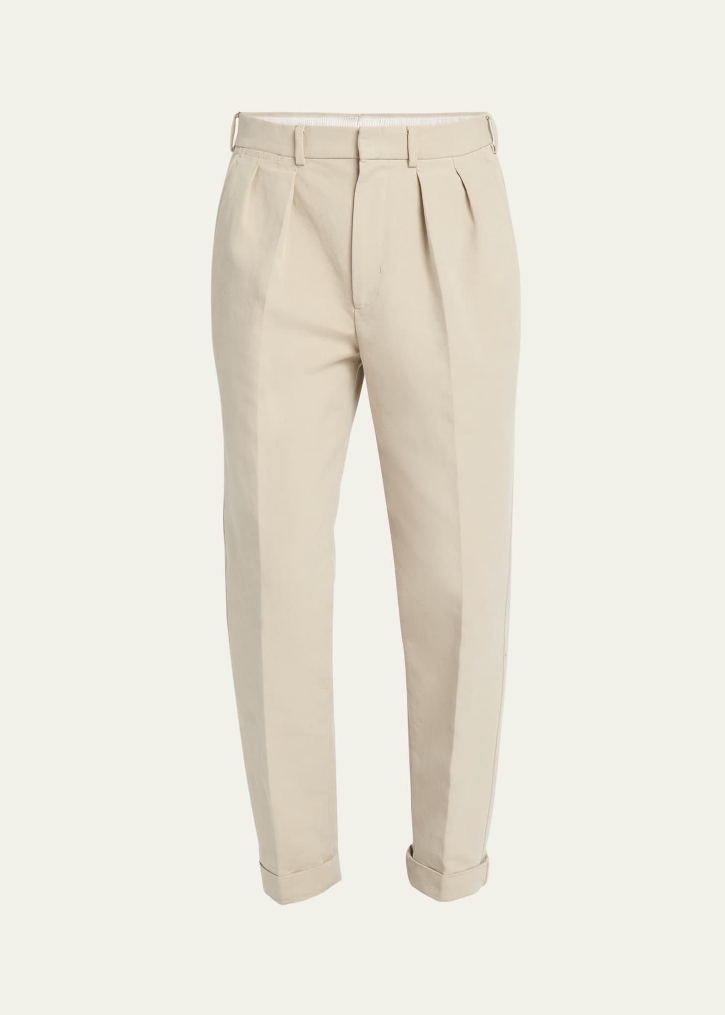 TOM FORD Men's Double Cotton Satin Semi Sartorial Pants - Bergdorf Goodman