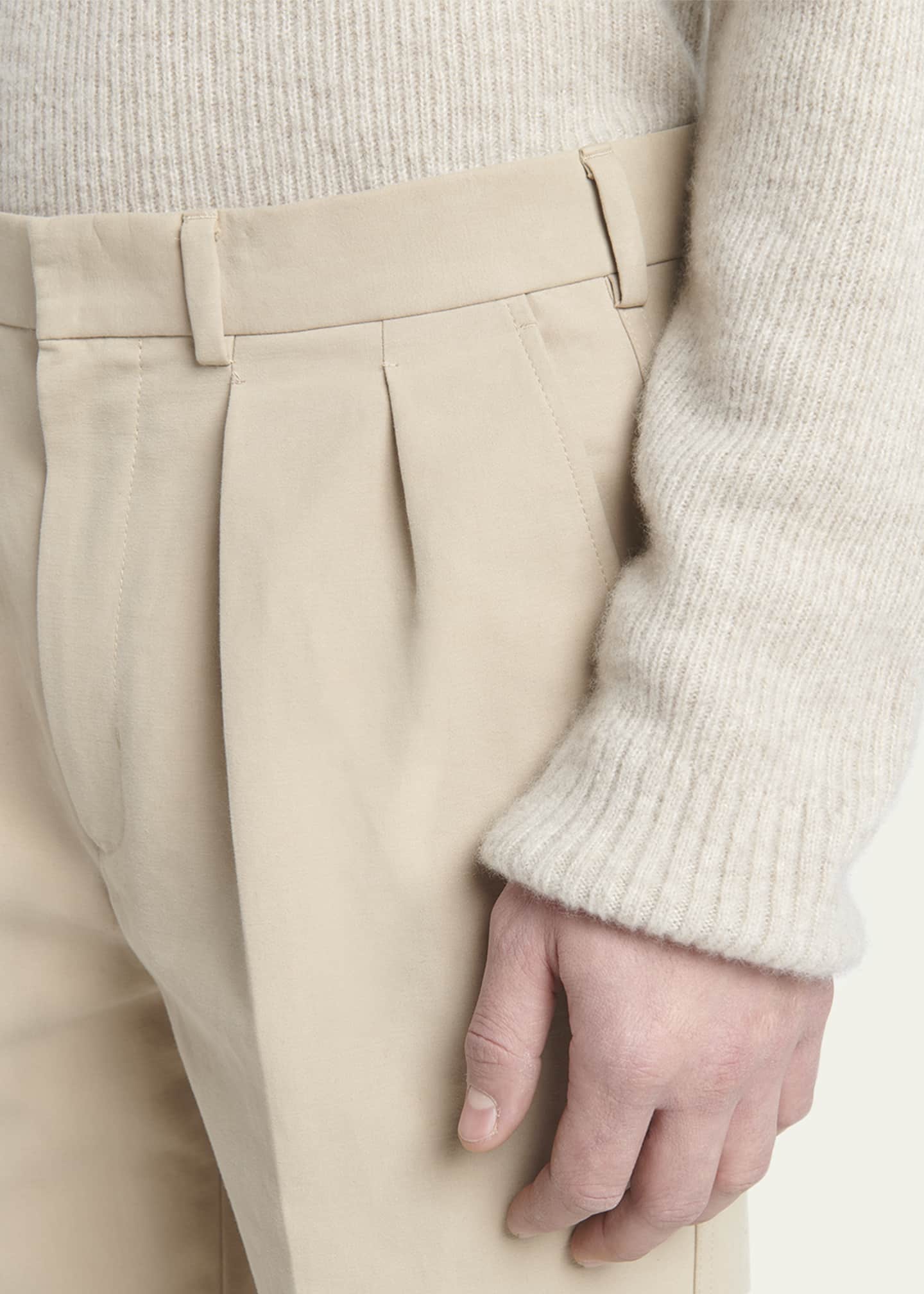 TOM FORD Men's Double Cotton Satin Semi Sartorial Pants - Bergdorf Goodman