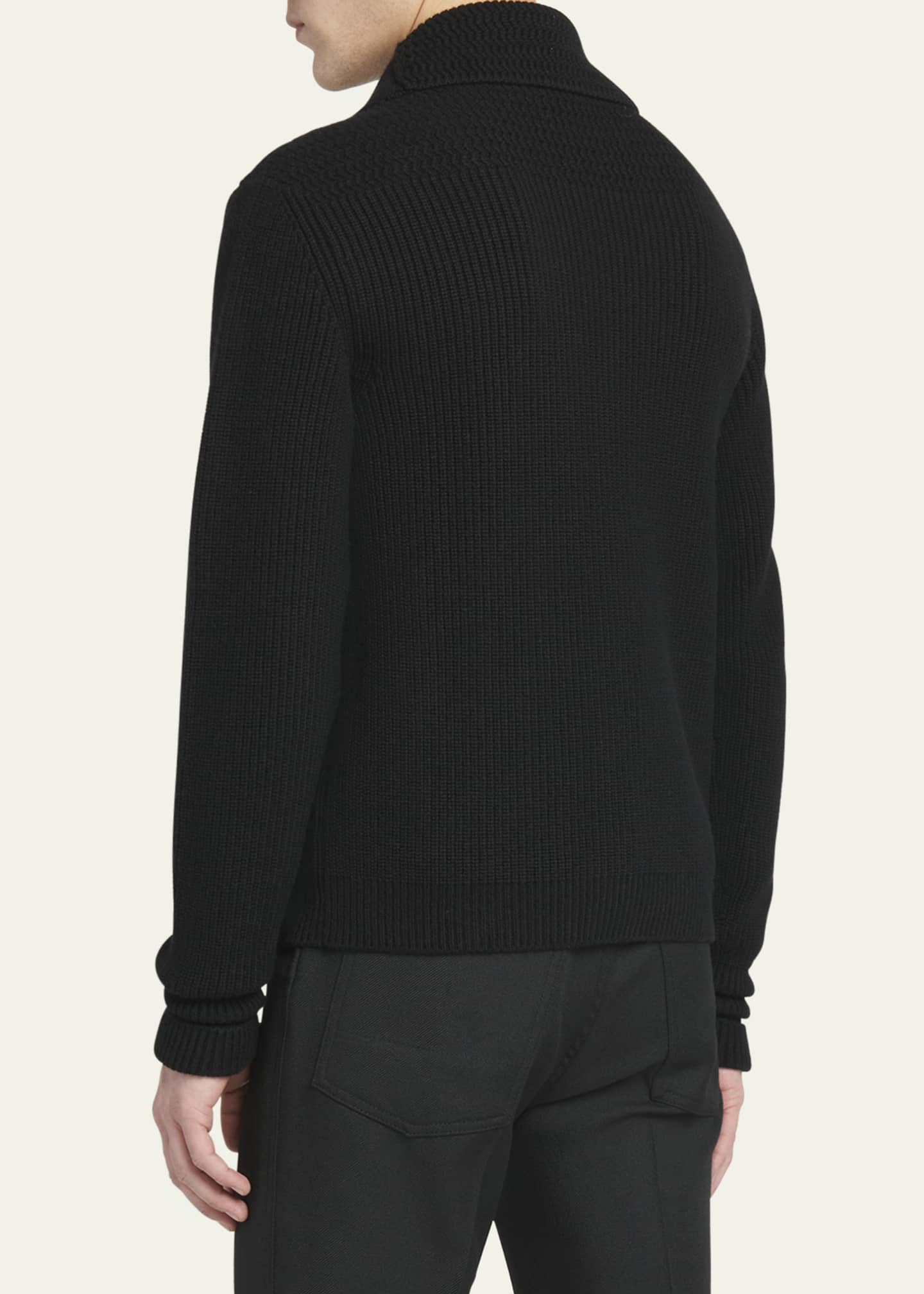 TOM FORD Men's Wool Knit Cardigan Sweater Image 3 of 5