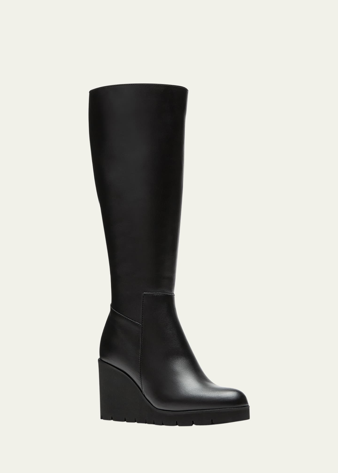 La Canadienne Goup Leather Wedge Tall Boots Bergdorf Goodman