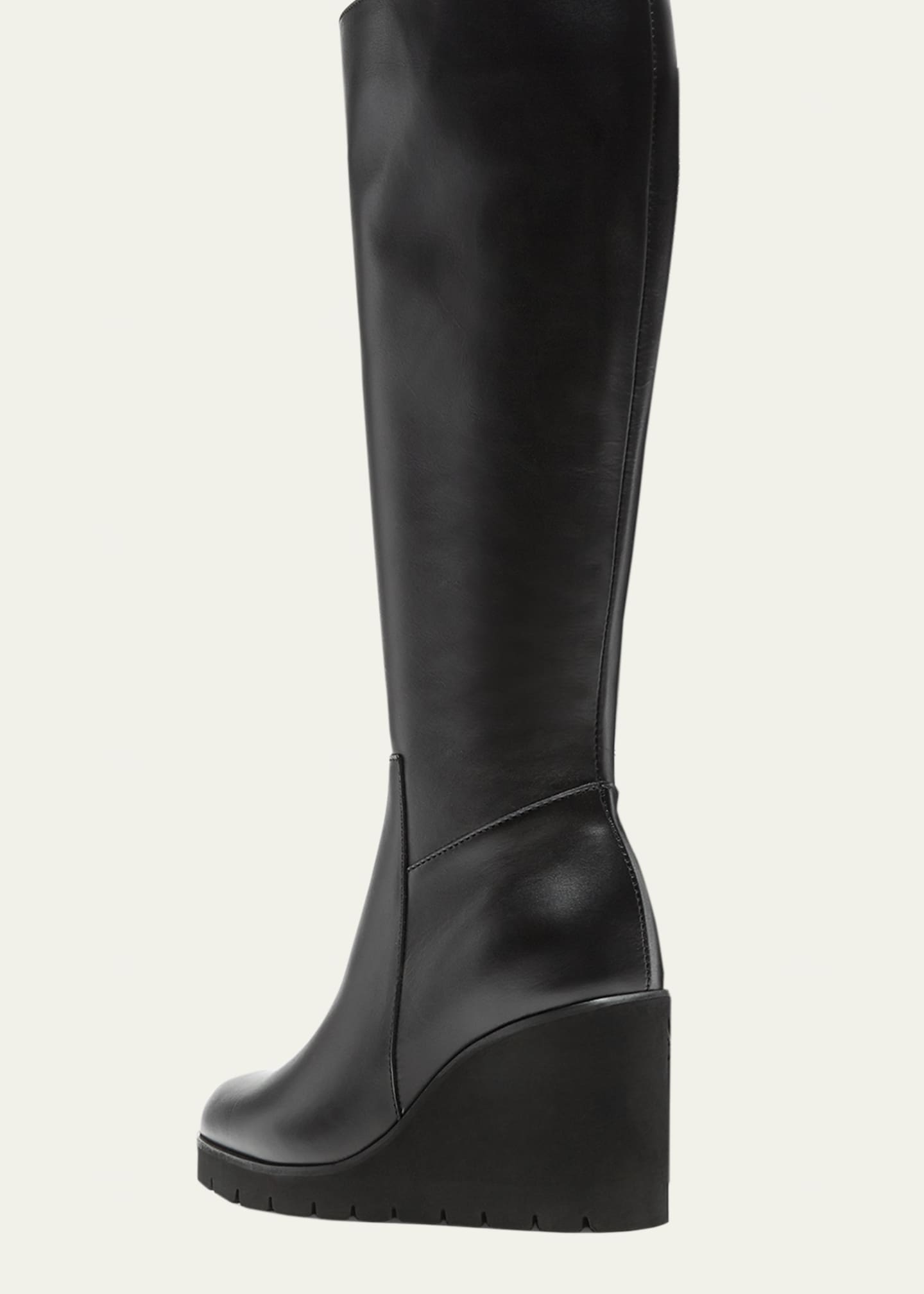 Tall wedge boots top