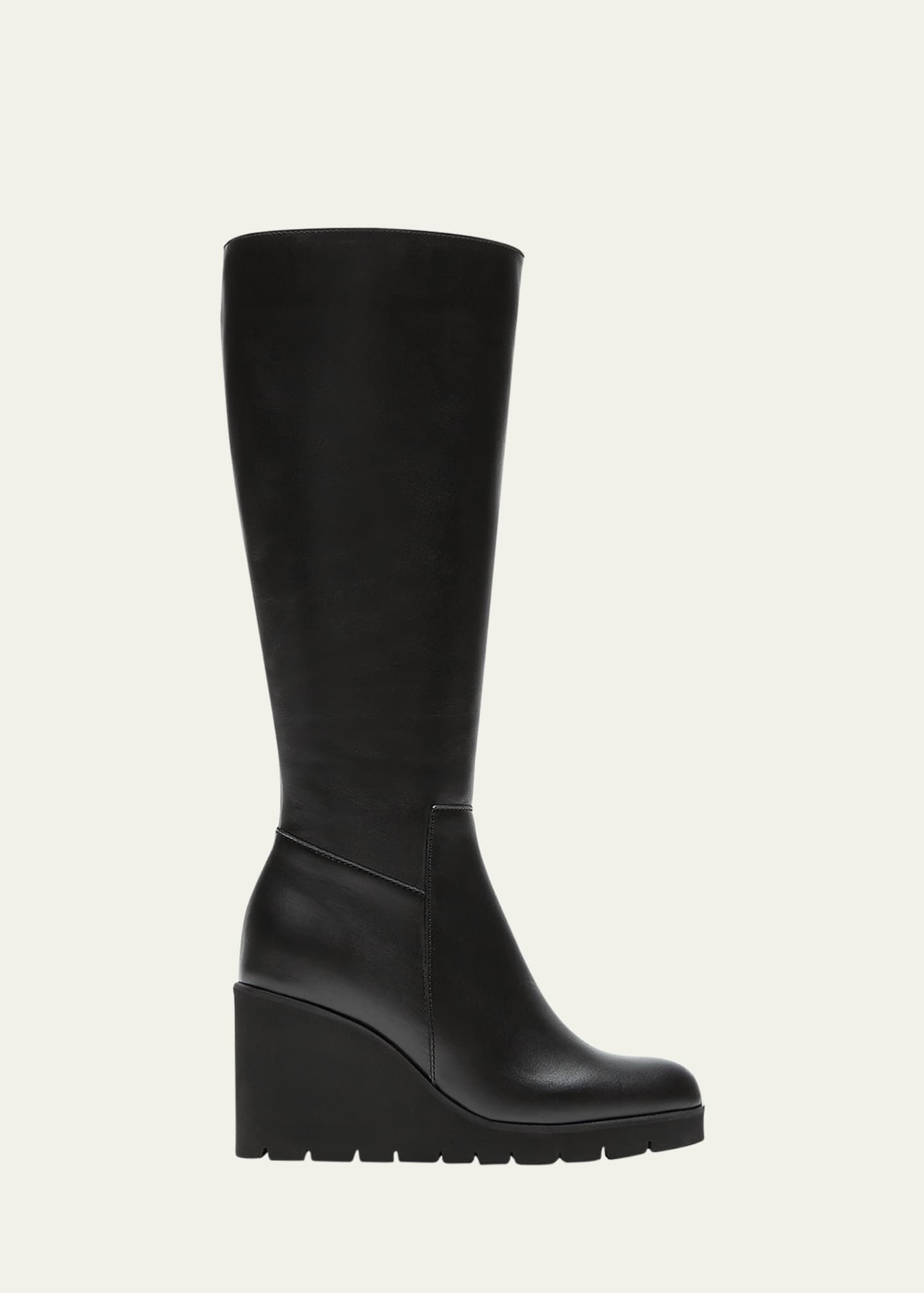 La Canadienne Goup Leather Wedge Tall Boots Bergdorf Goodman