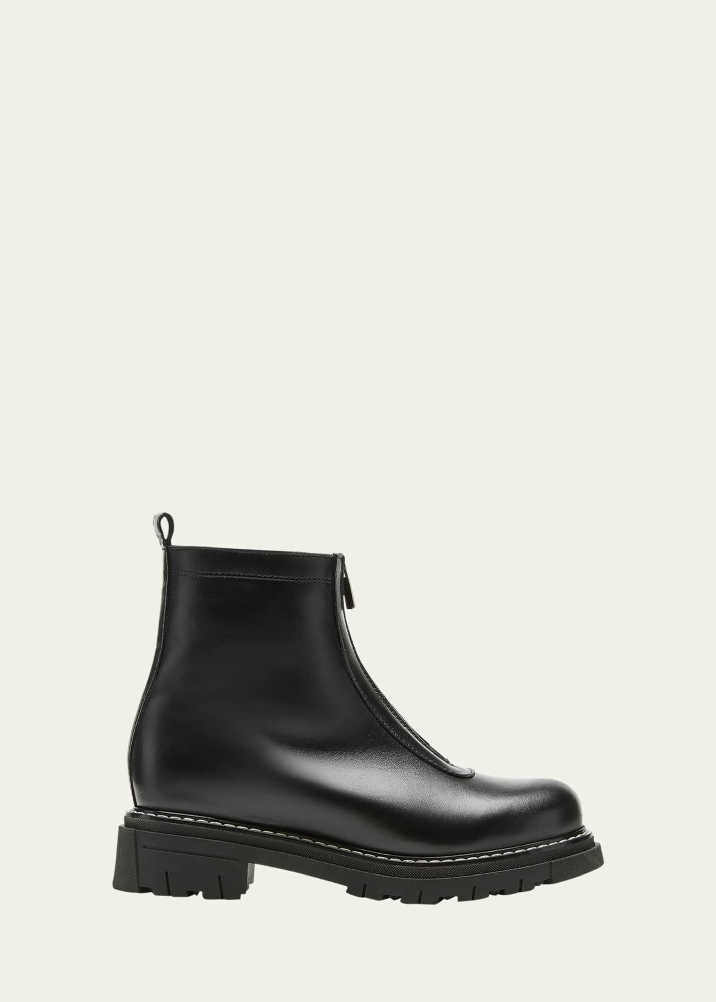 La Canadienne Deon Leather Zip-Up Ankle Booties Image 1 of 4