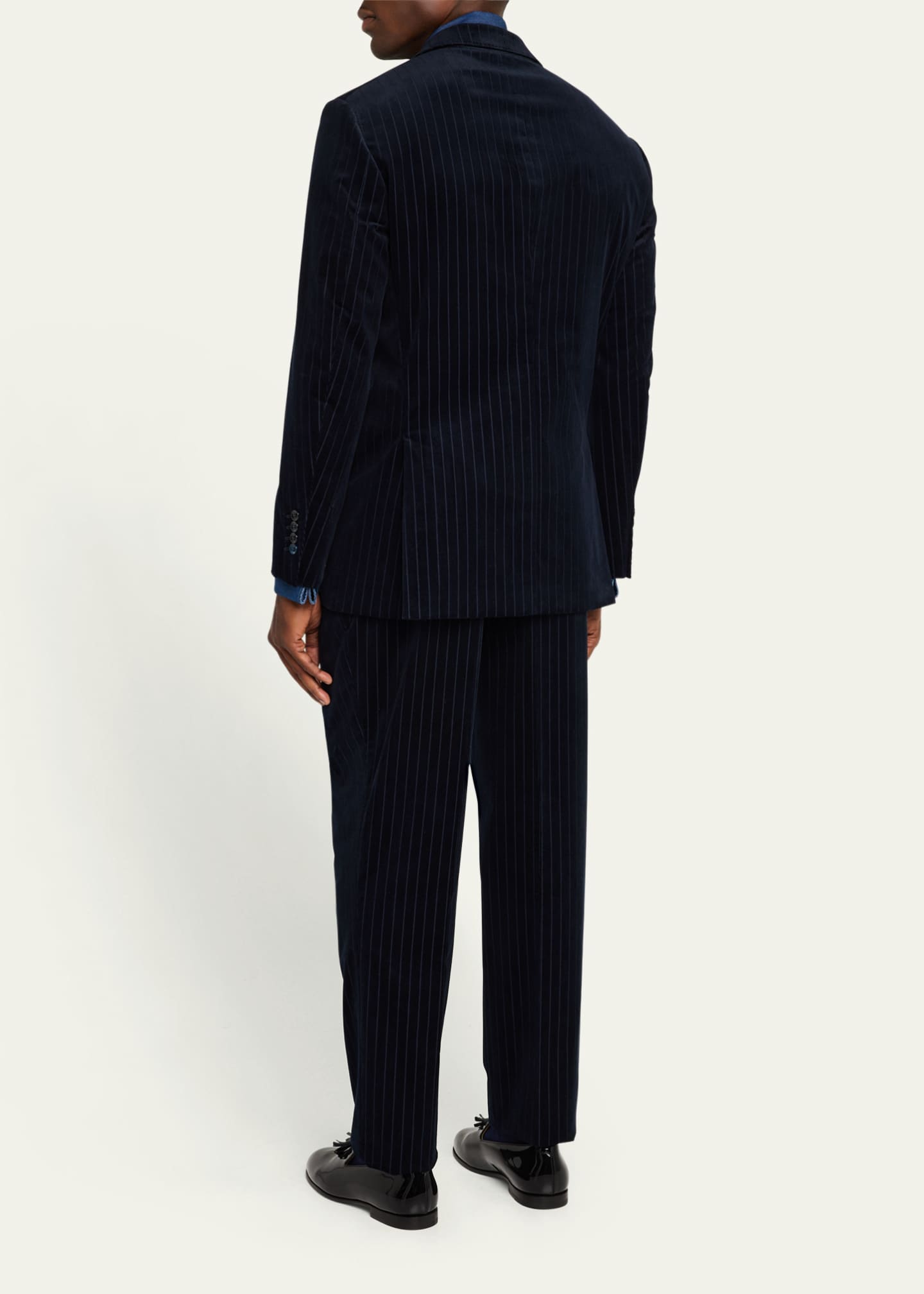 Brunello Cucinelli Men's Stamped Corduroy Tuxedo Image 3 of 8