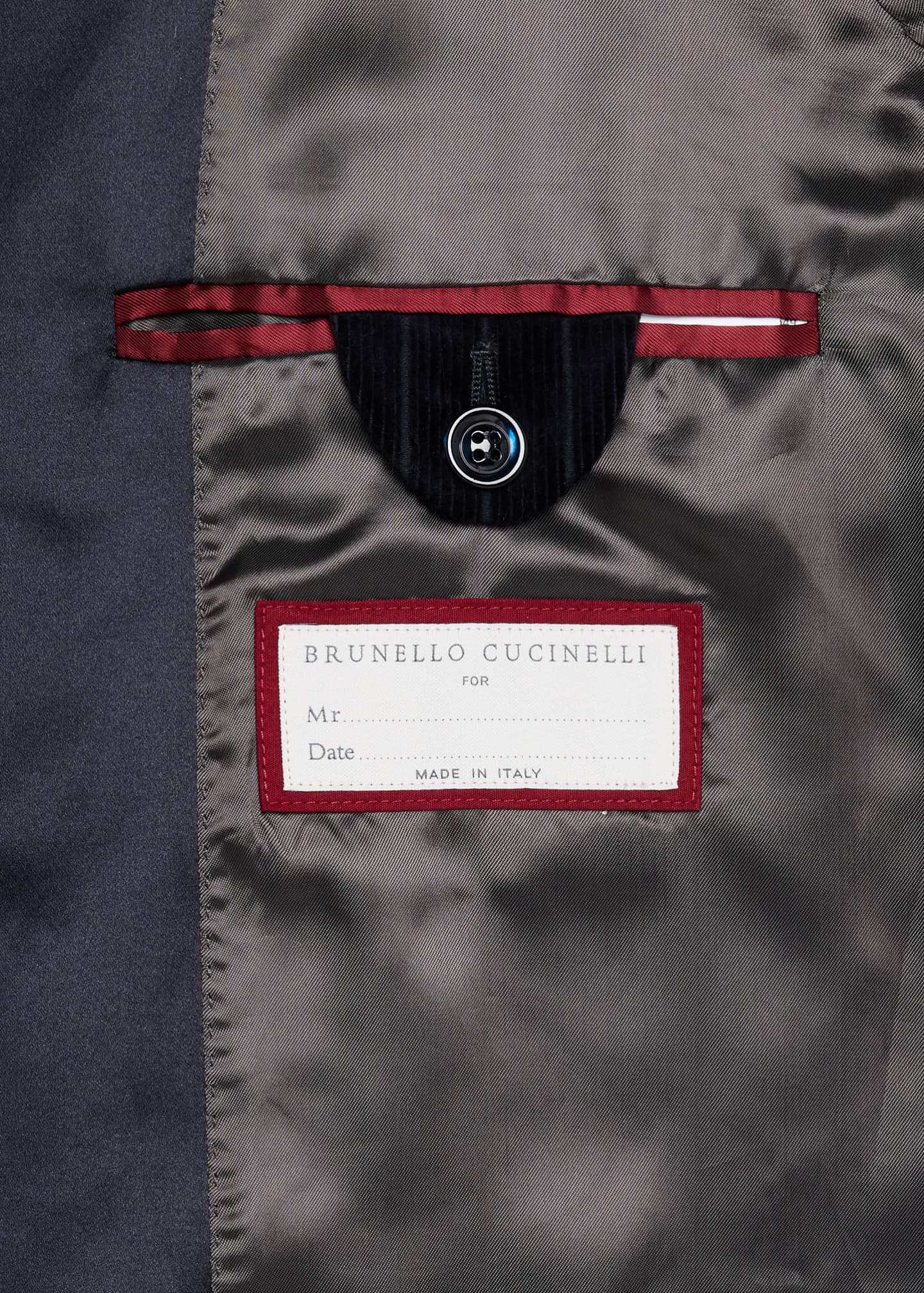 Brunello Cucinelli Men's Stamped Corduroy Tuxedo Image 6 of 8