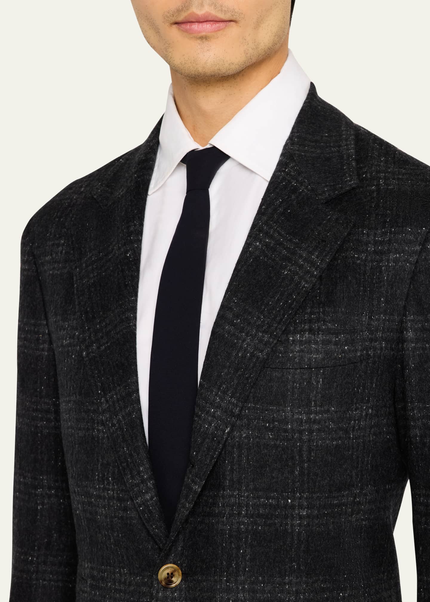 Brunello Cucinelli Men's Speckled Check Suit Image 6 of 8