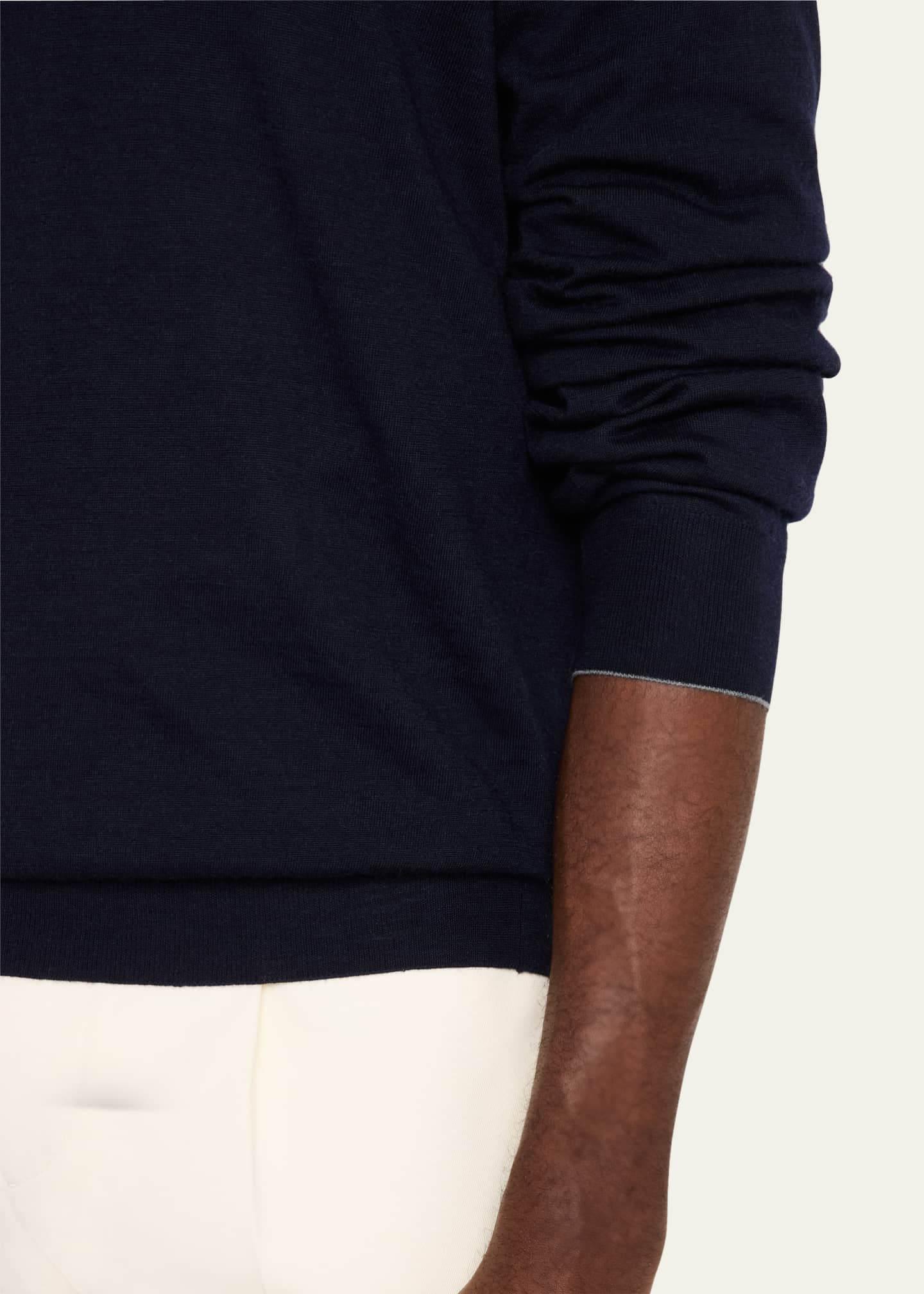 Brunello Cucinelli Men's Wool-Cashmere V-Neck Sweater - Bergdorf