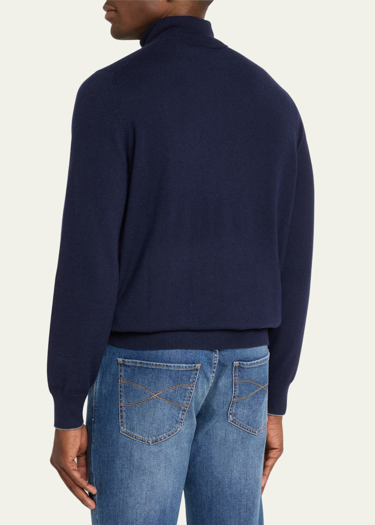 Brunello Cucinelli Men's Solid Cashmere Turtleneck