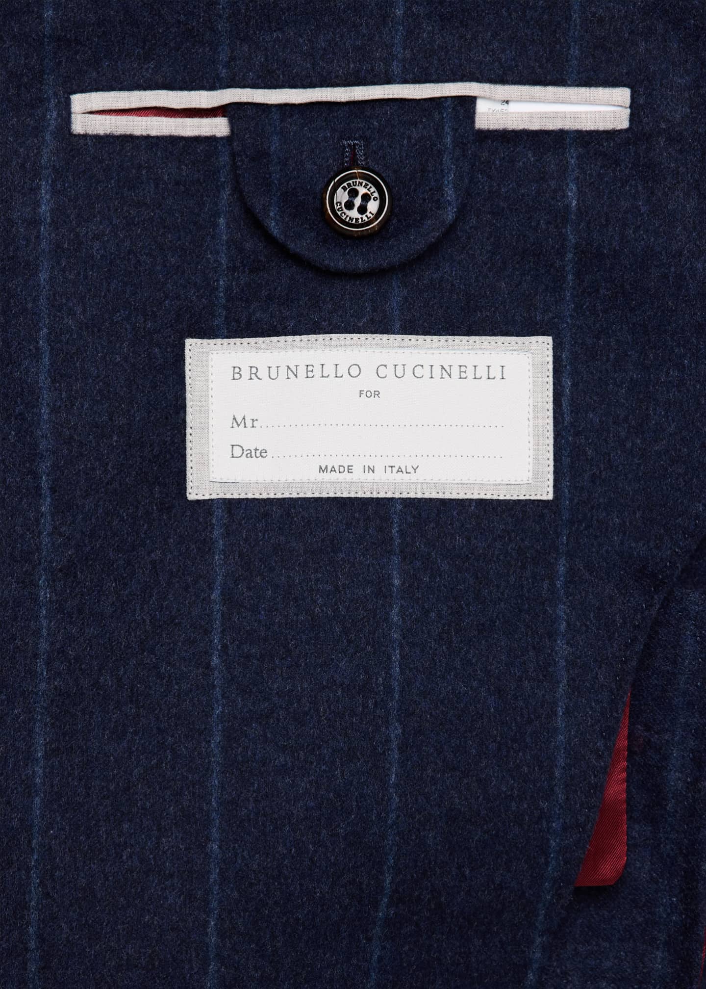 Brunello Cucinelli Men's Wool-Cashmere Pinstripe Suit Image 7 of 8