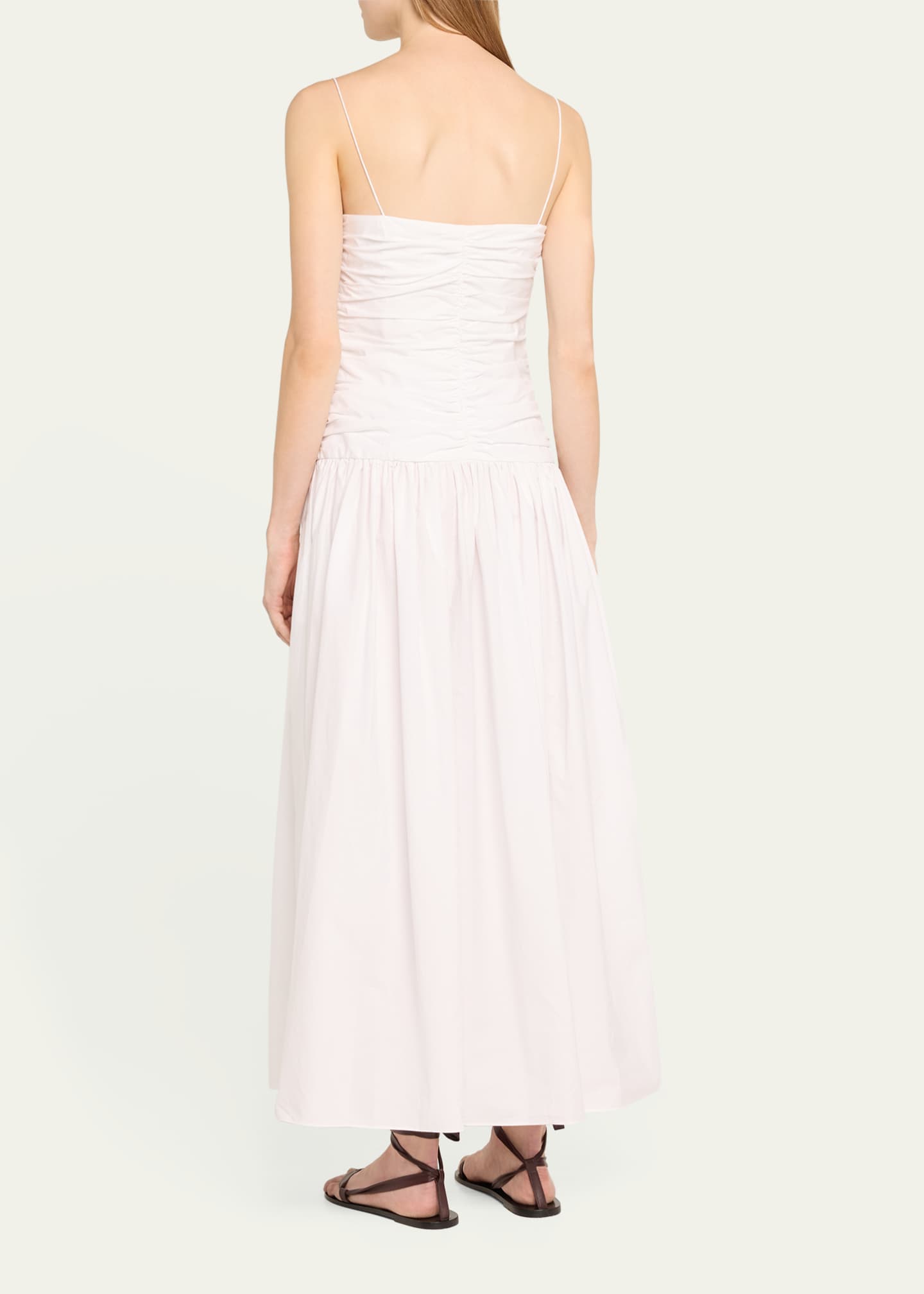 Matteau Gathered Drop-Waist Midi Dress Image 3 of 5