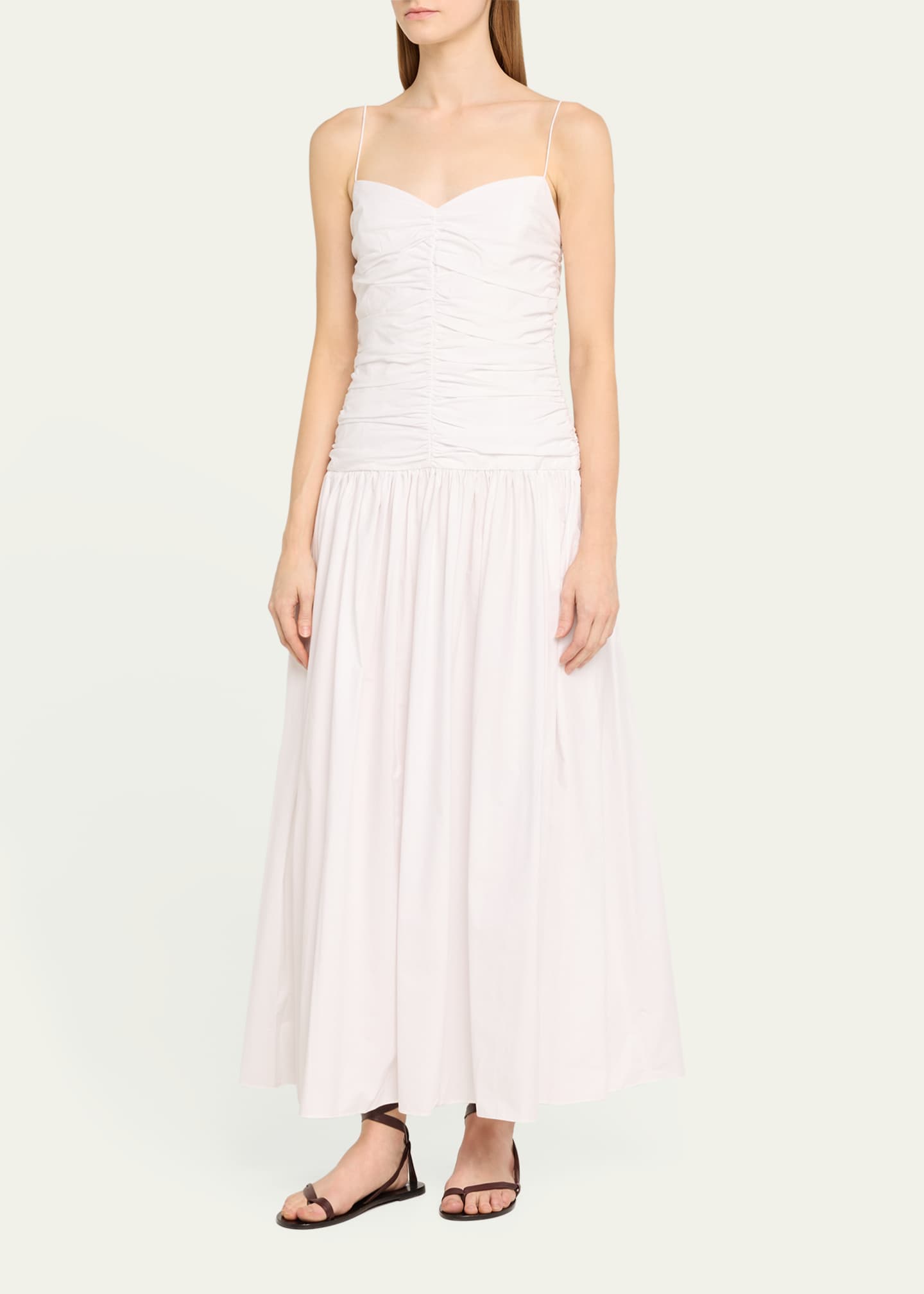 Matteau Gathered Drop-Waist Midi Dress Image 4 of 5