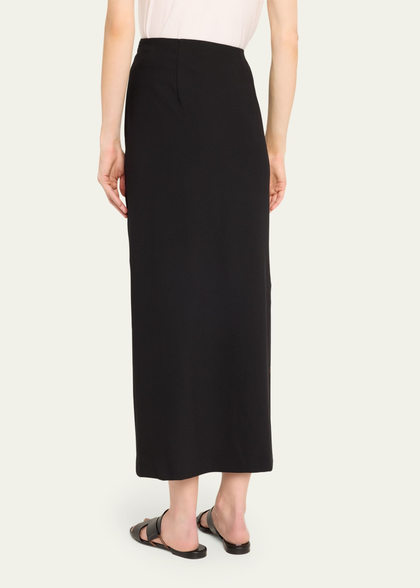 Matteau Crepe Column Midi Skirt Image 3 of 5