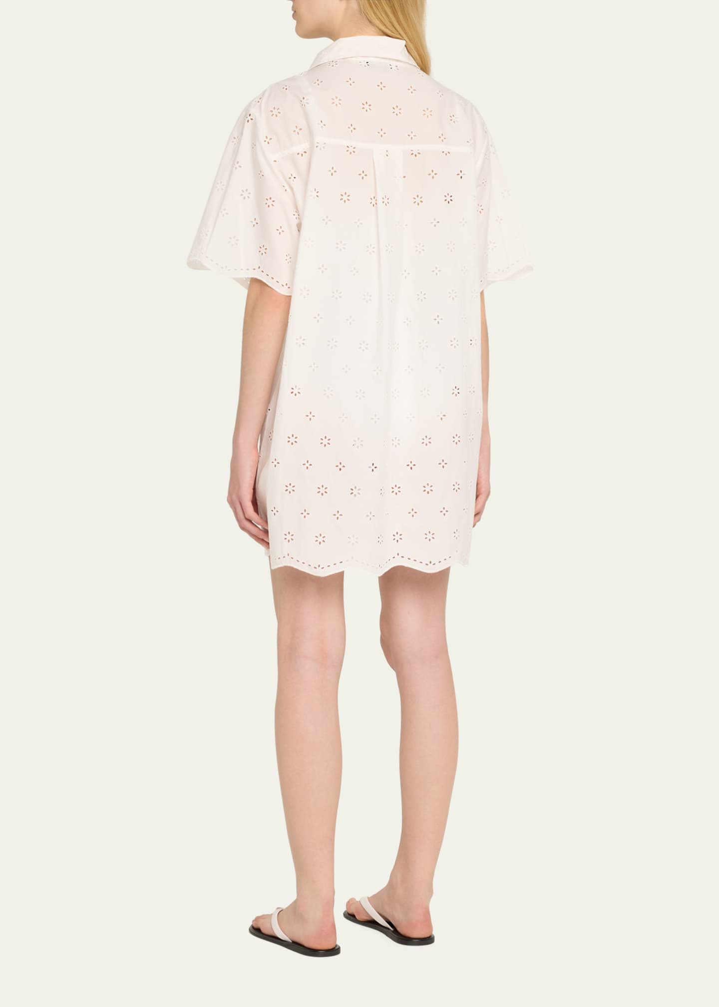 Matteau Broderie Mini Shirtdress Image 3 of 5
