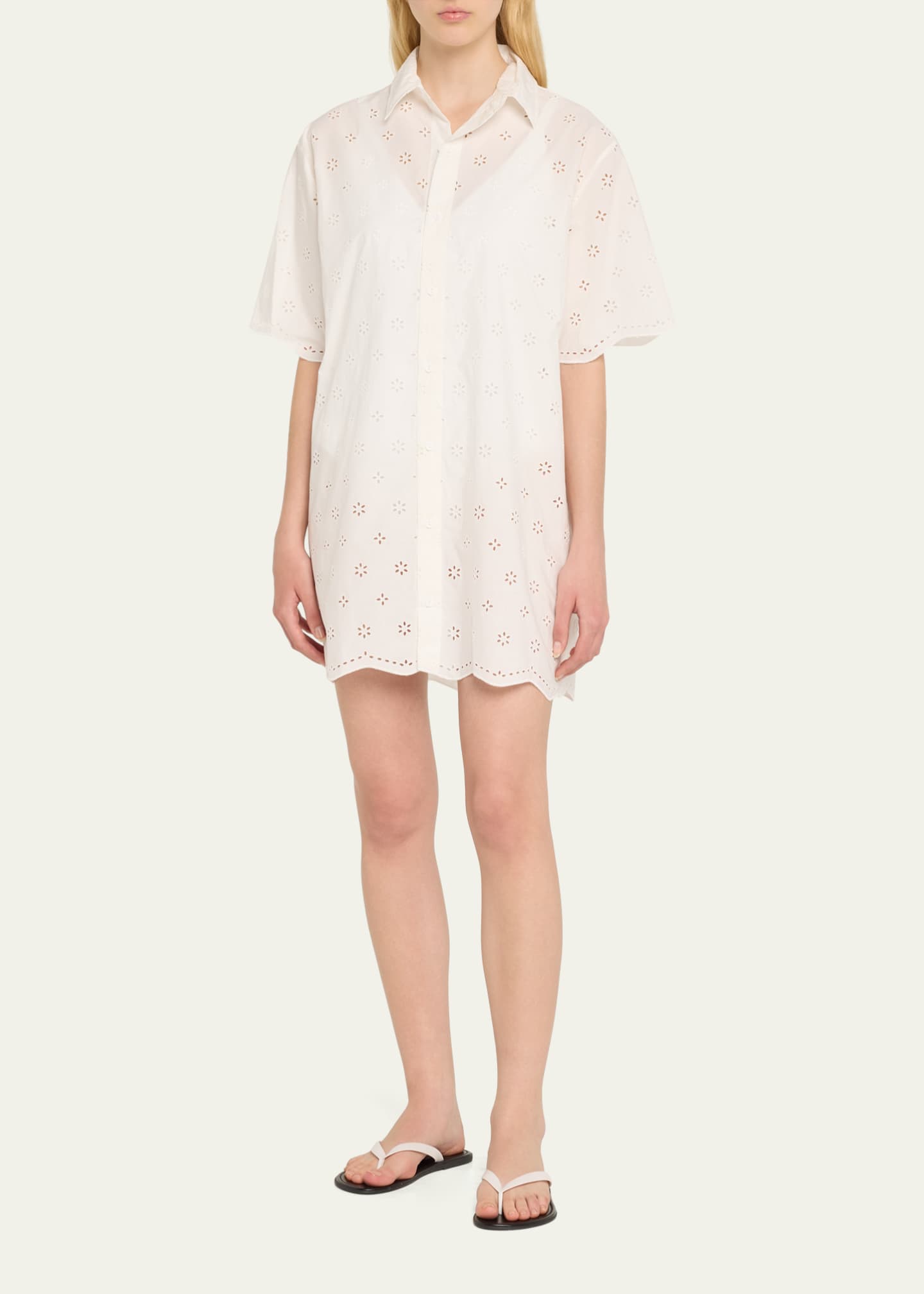 Matteau Broderie Mini Shirtdress Image 4 of 5