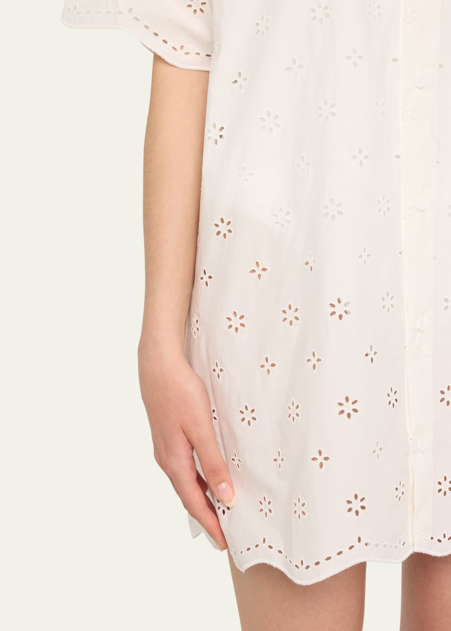 Matteau Broderie Mini Shirtdress Image 5 of 5