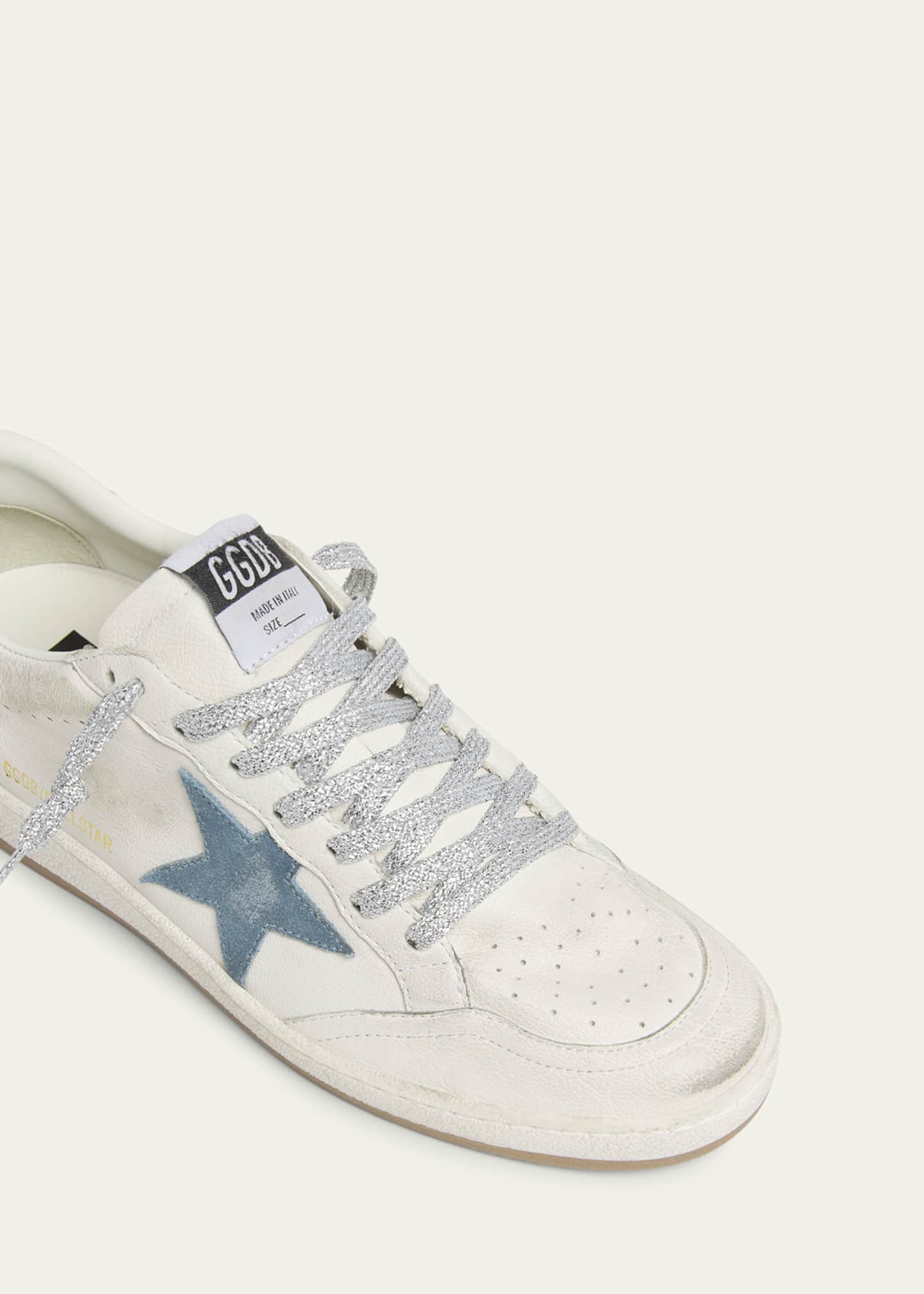 Ballstar Mixed Leather Low-Top Sneakers