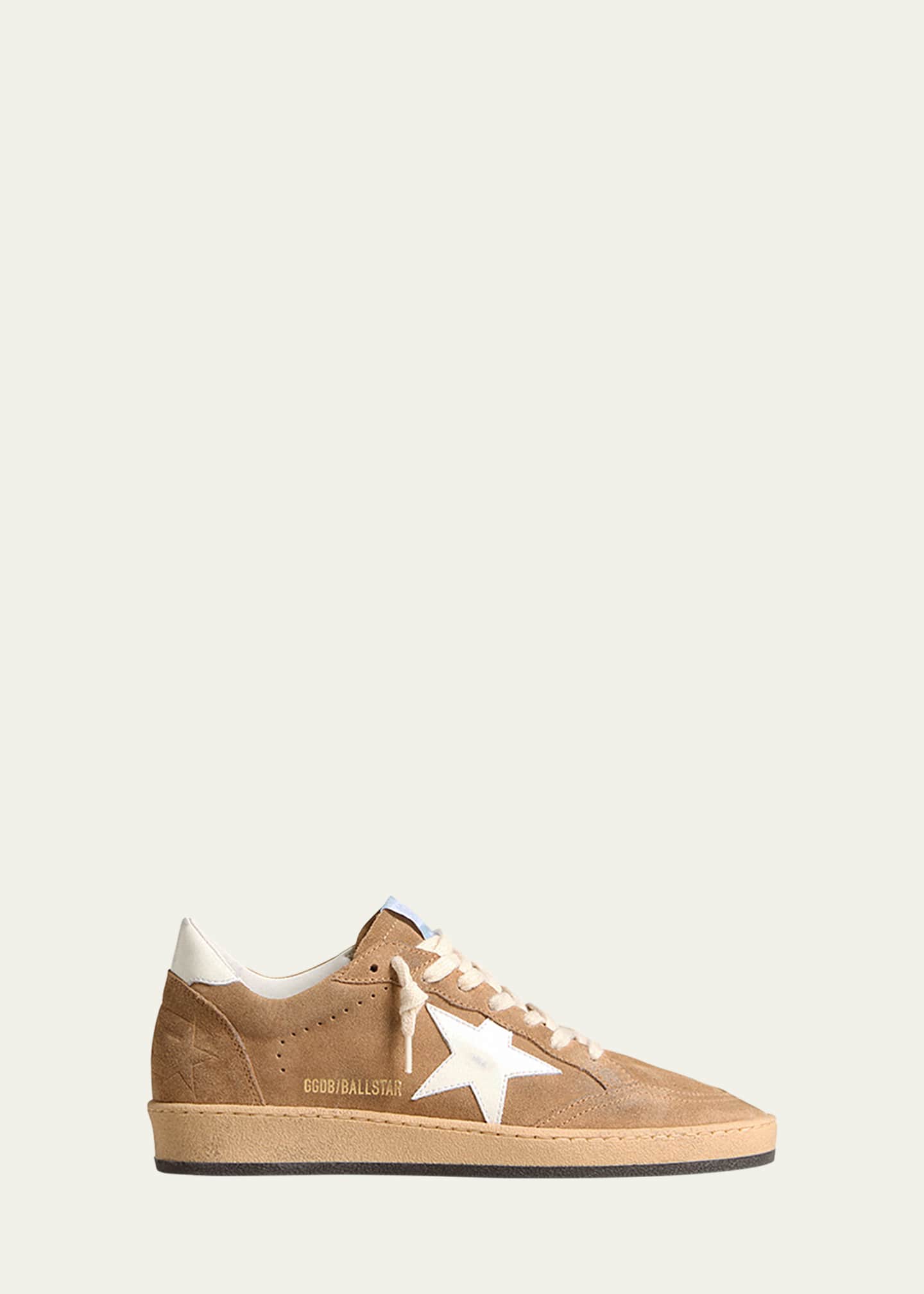 Golden Goose Ballstar Mixed Leather Low-Top Sneakers Image 1 of 5