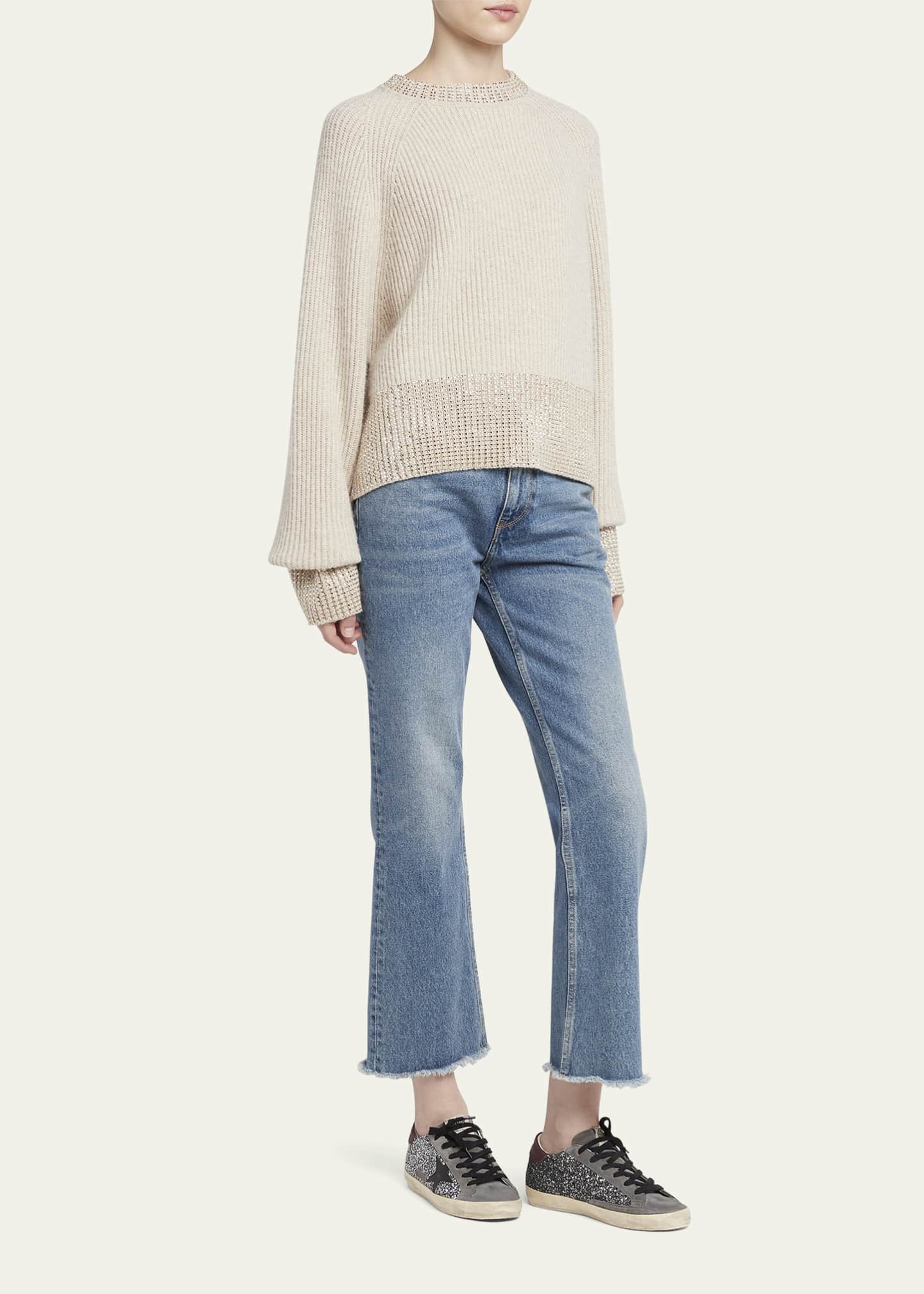 Superstar Glitter Leather Low-Top Sneakers