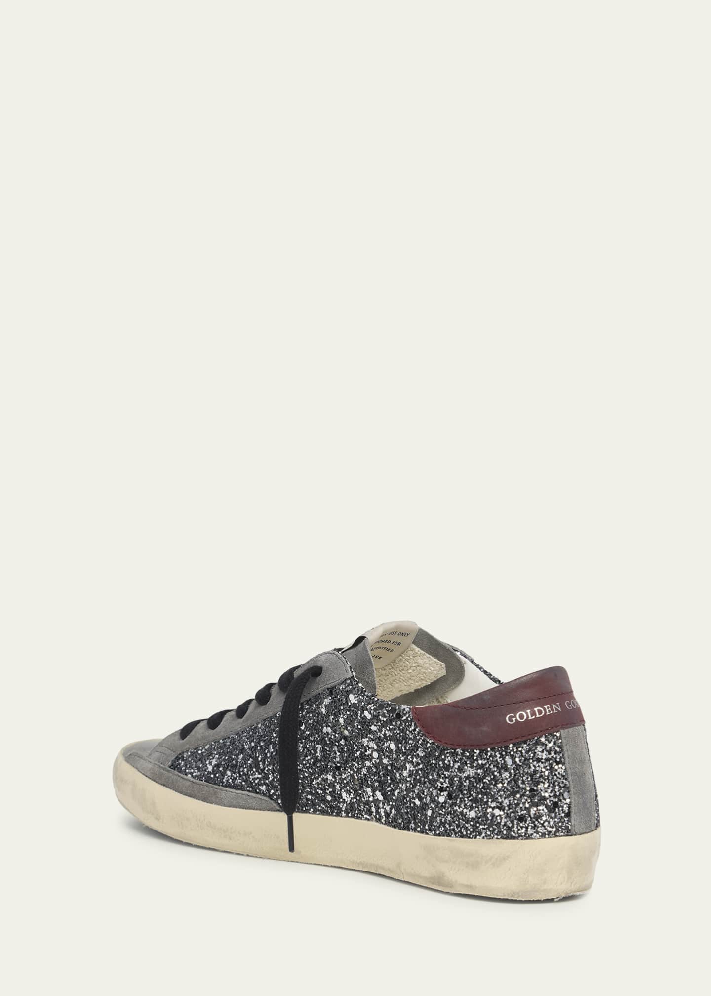Golden Goose Superstar Glitter Leather Low-Top Sneakers