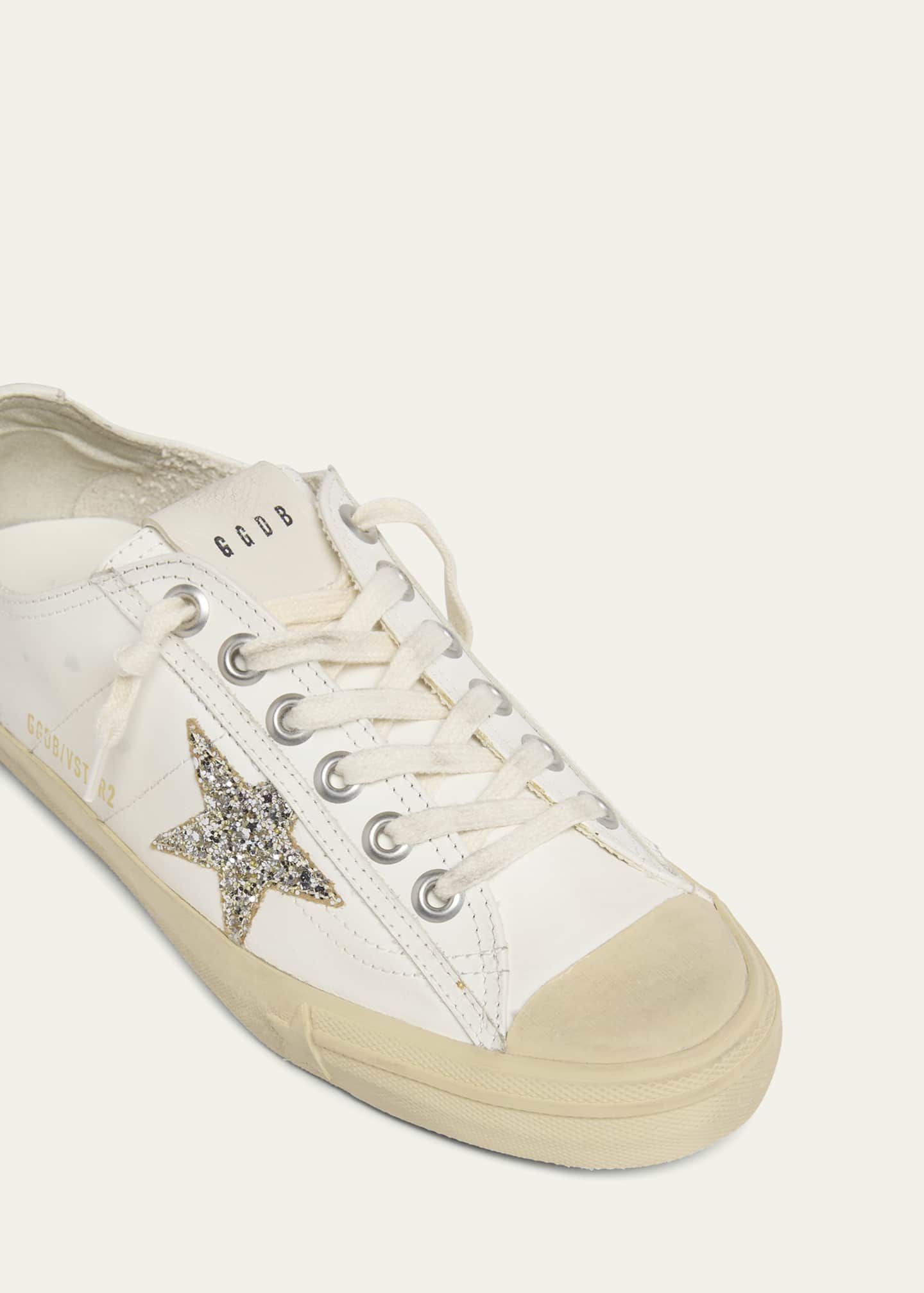 V-Star Leather Glitter Low-Top Sneakers