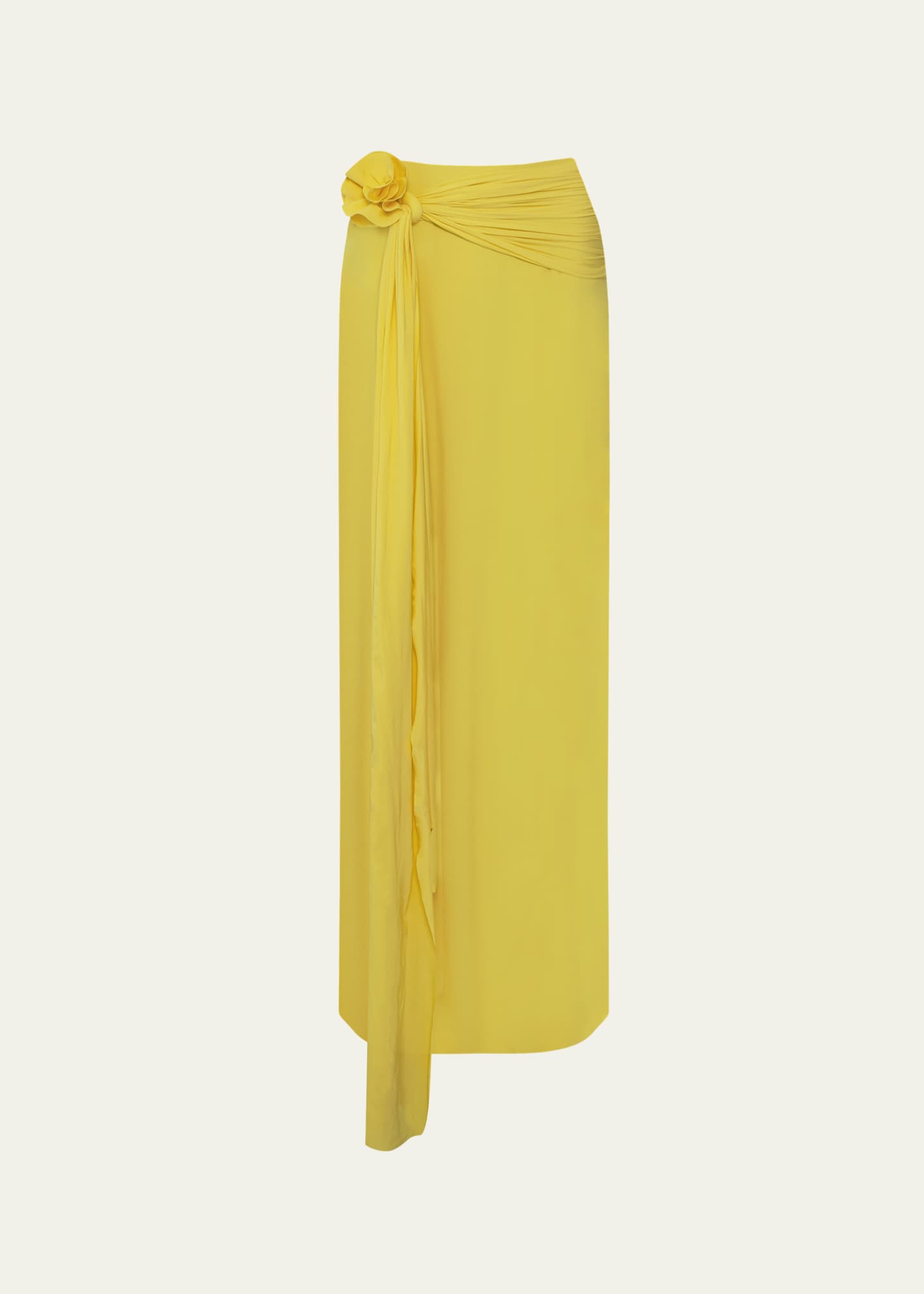 MAYGEL CORONEL Crisol Draped Maxi Skirt