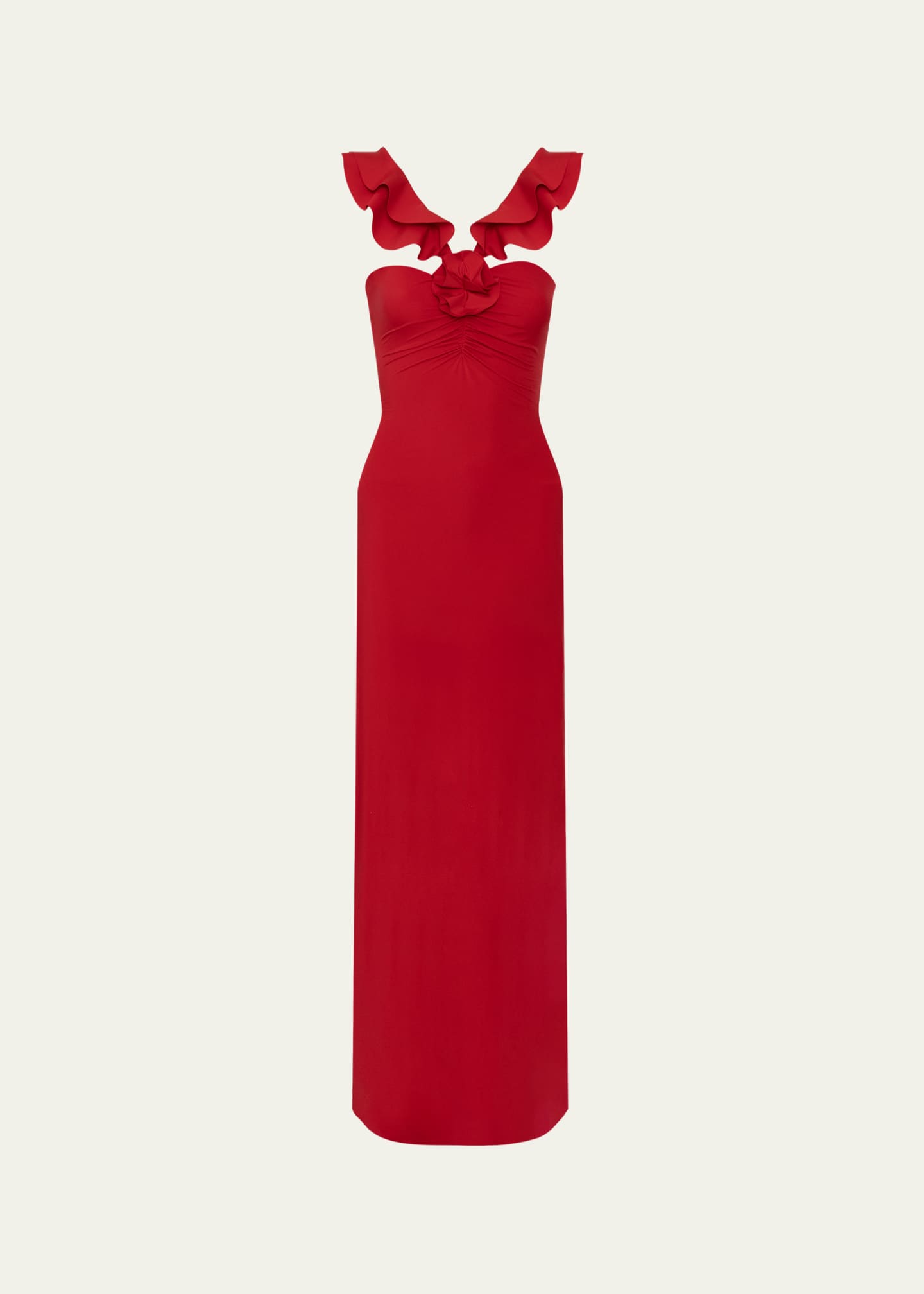 MAYGEL CORONEL Sortilegio Rosette Maxi Dress